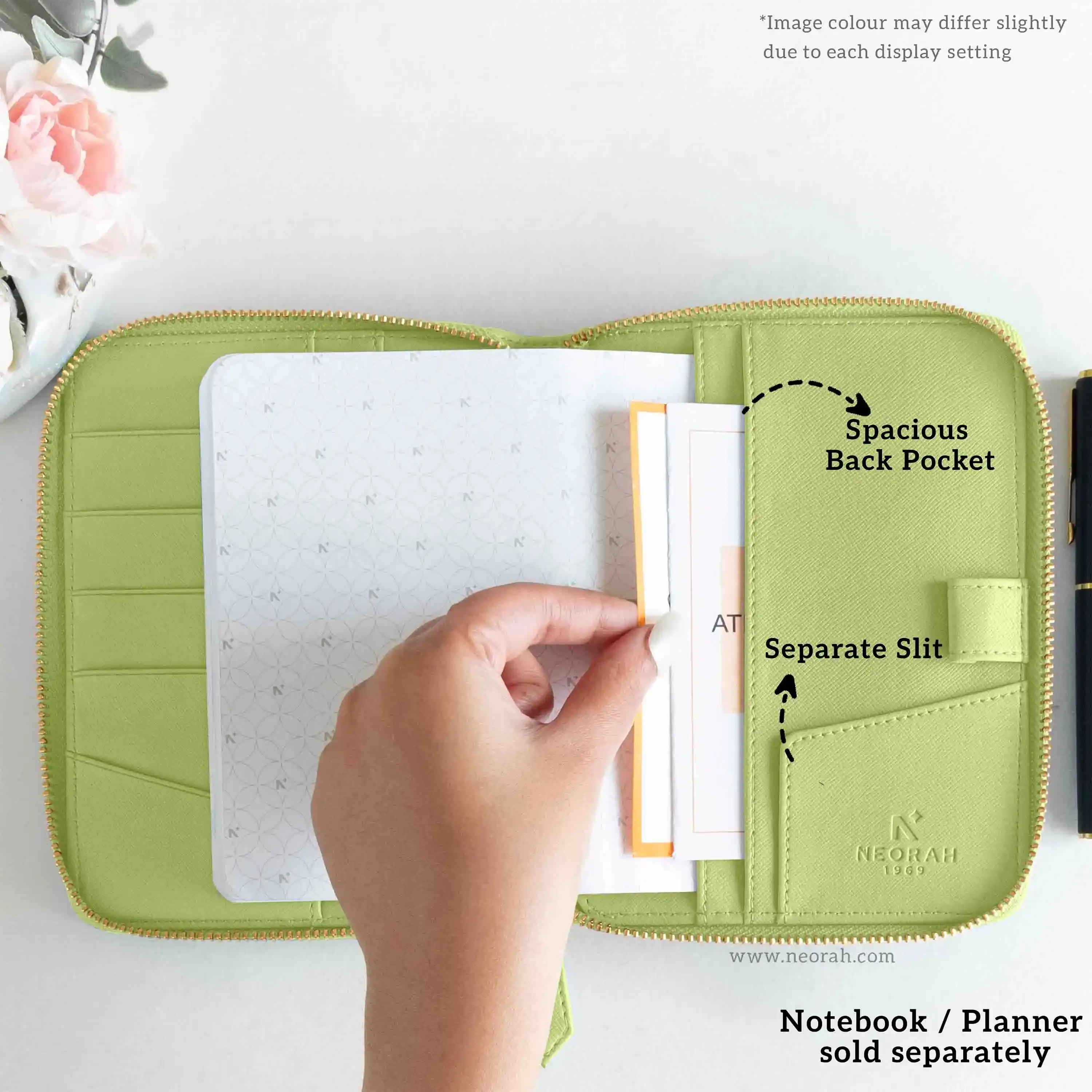 A6 - REFILLABLE QUILTED ORGANISER SLEEVE - ZIP - Image 19