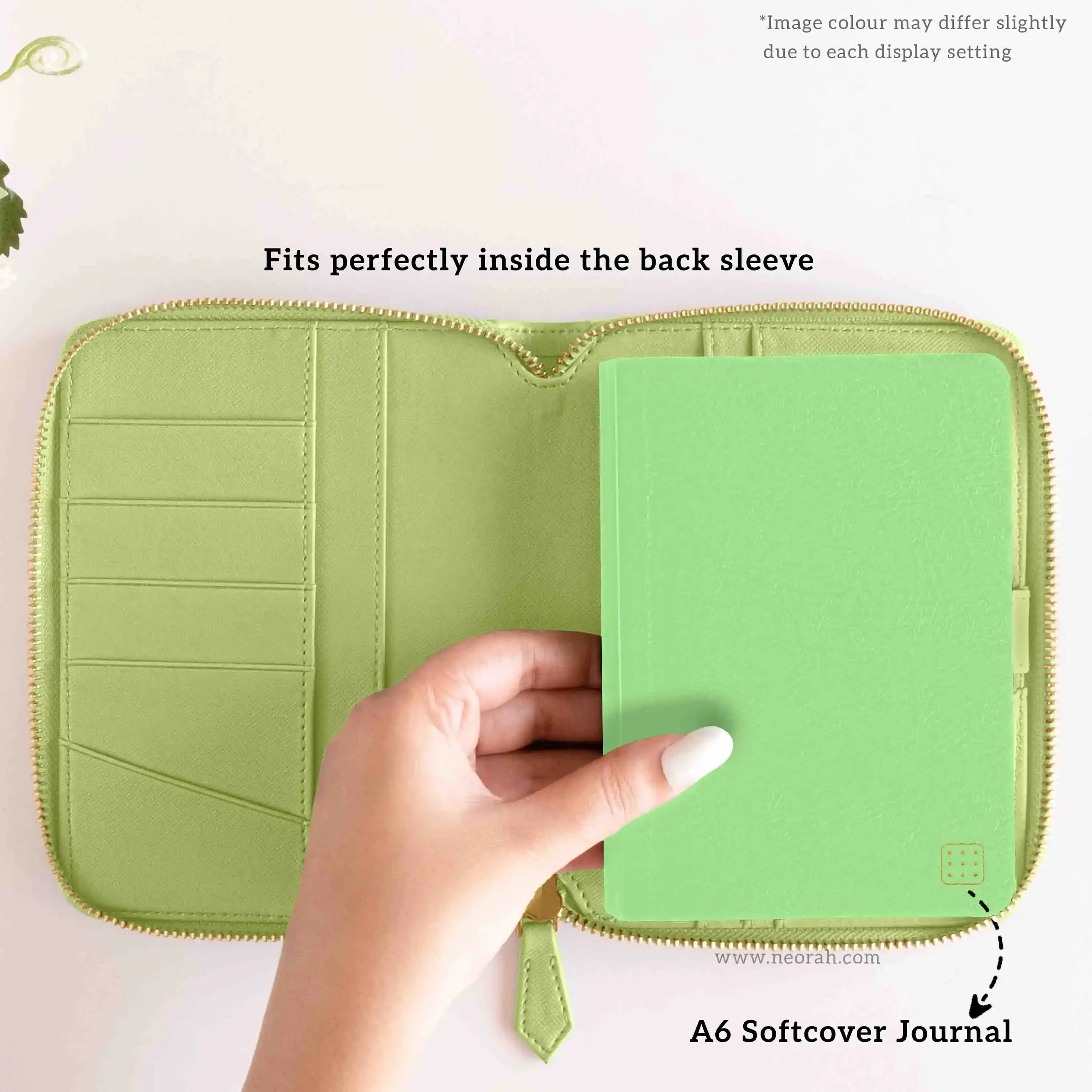 A6 - REFILLABLE QUILTED ORGANISER SLEEVE - ZIP - Image 21