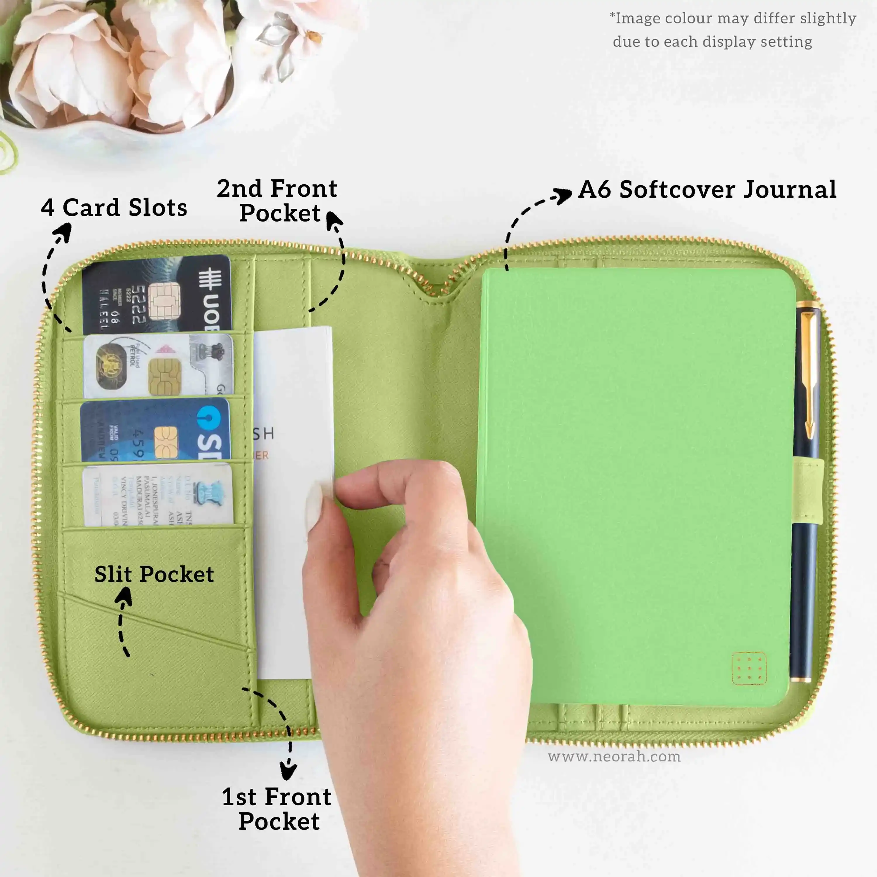 A6 - REFILLABLE QUILTED ORGANISER SLEEVE - ZIP - Image 22