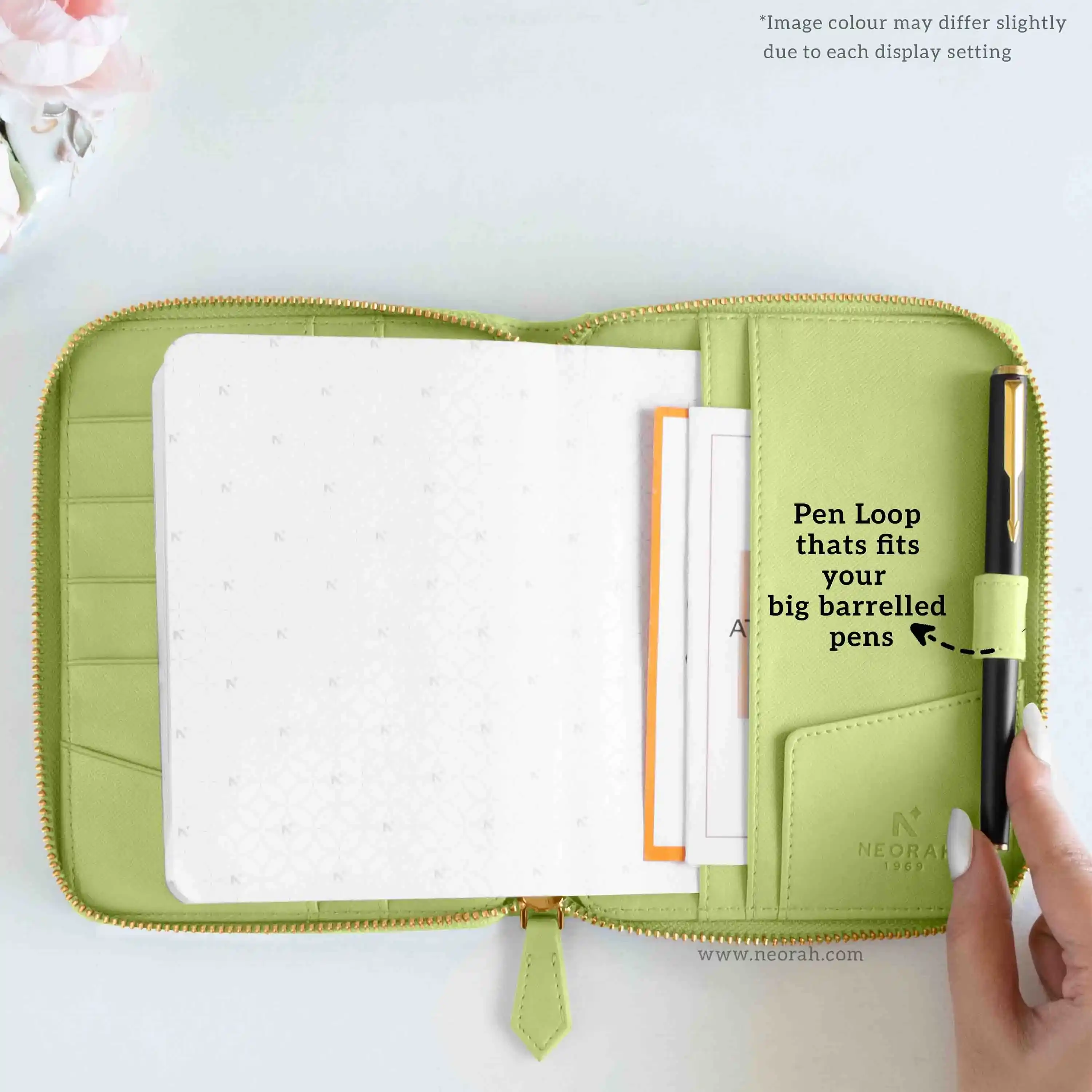 A6 - REFILLABLE QUILTED ORGANISER SLEEVE - ZIP - Image 25