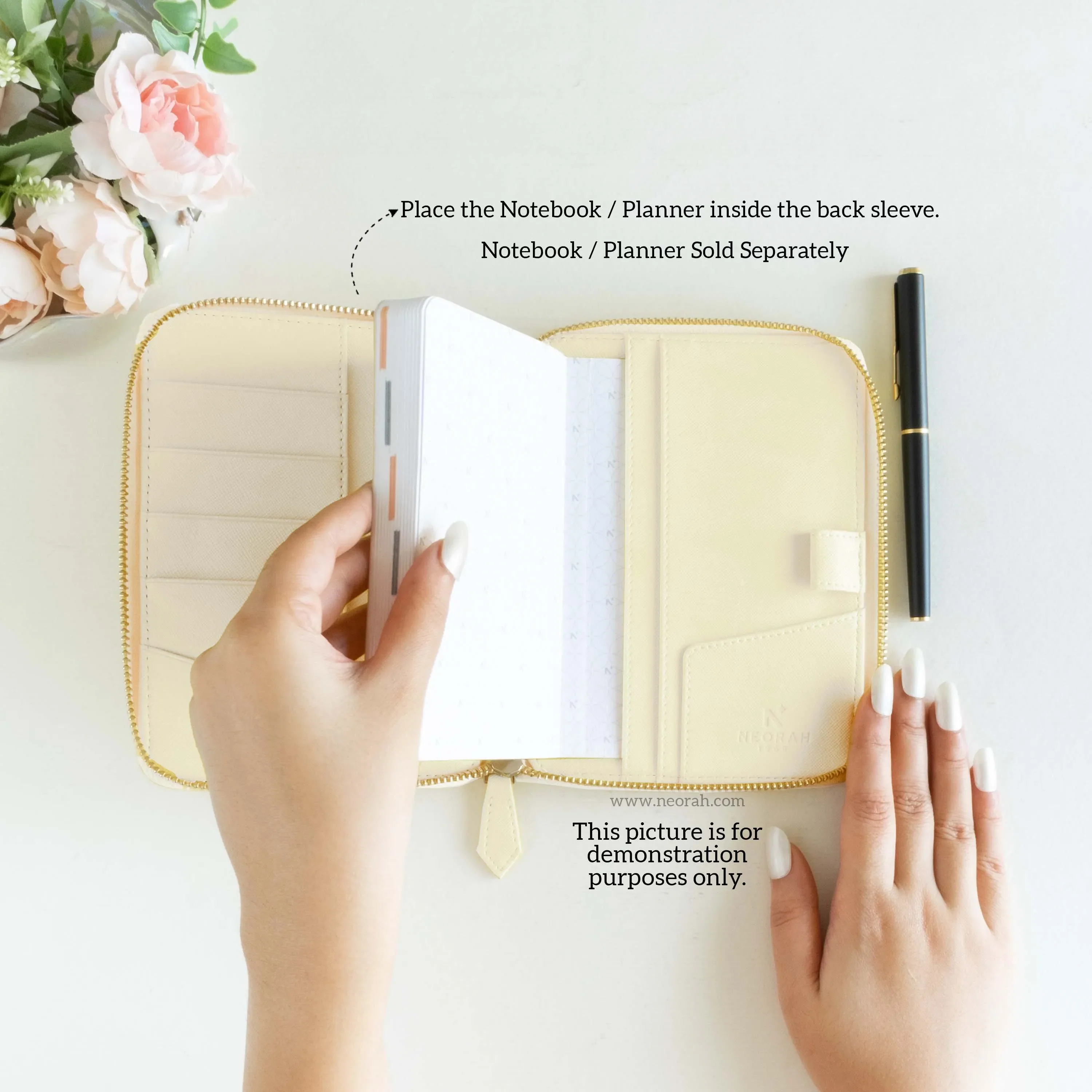 A6 - REFILLABLE QUILTED ORGANISER SLEEVE - ZIP - Image 37