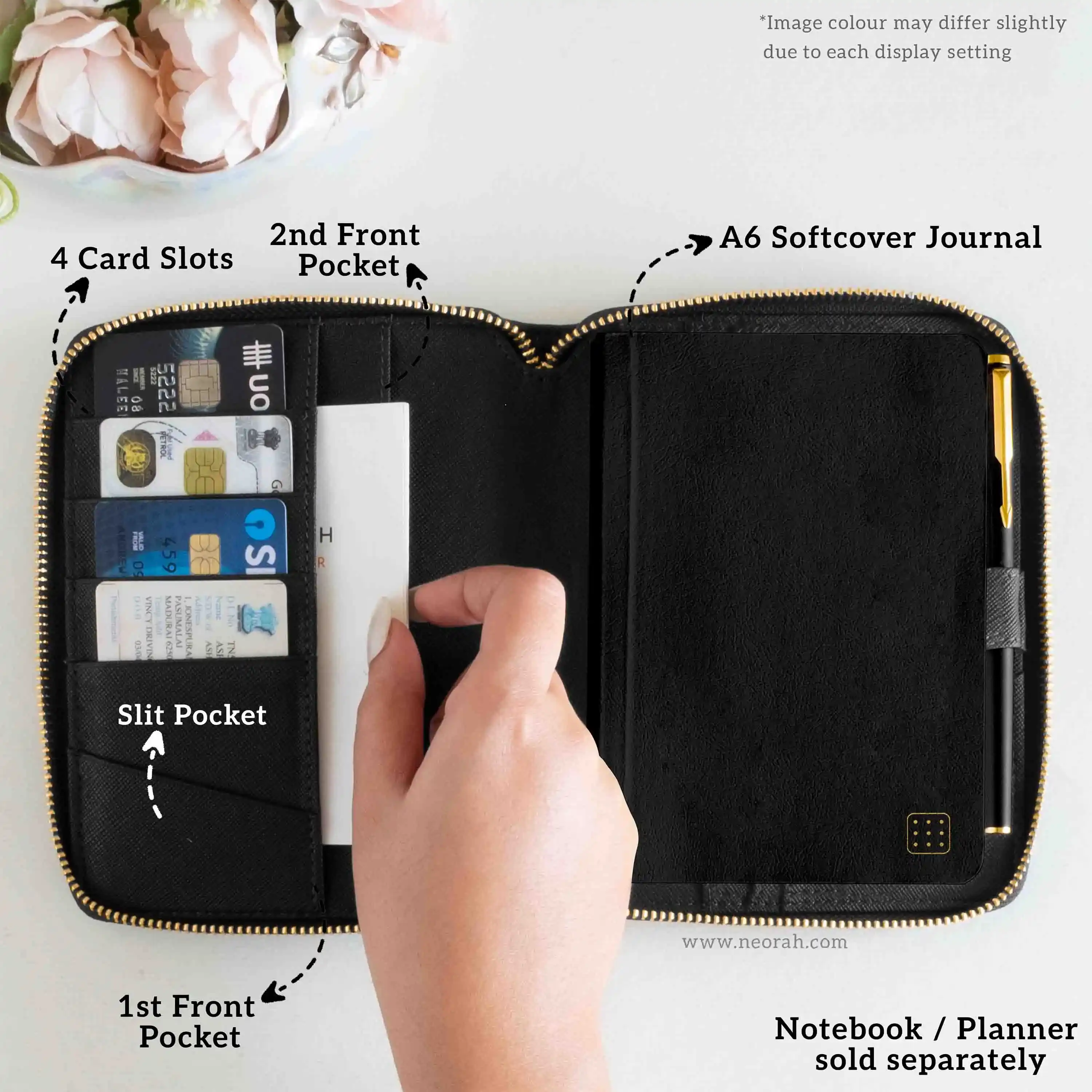 A6 - REFILLABLE QUILTED ORGANISER SLEEVE - ZIP - Image 44