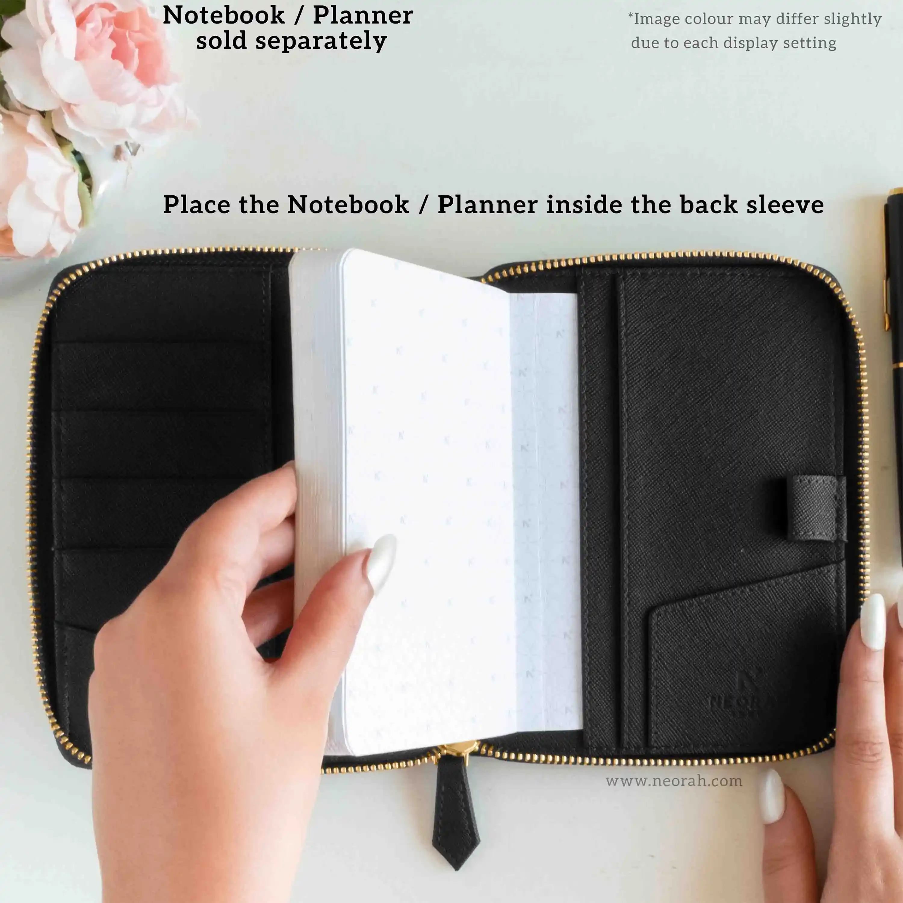 A6 - REFILLABLE QUILTED ORGANISER SLEEVE - ZIP - Image 45