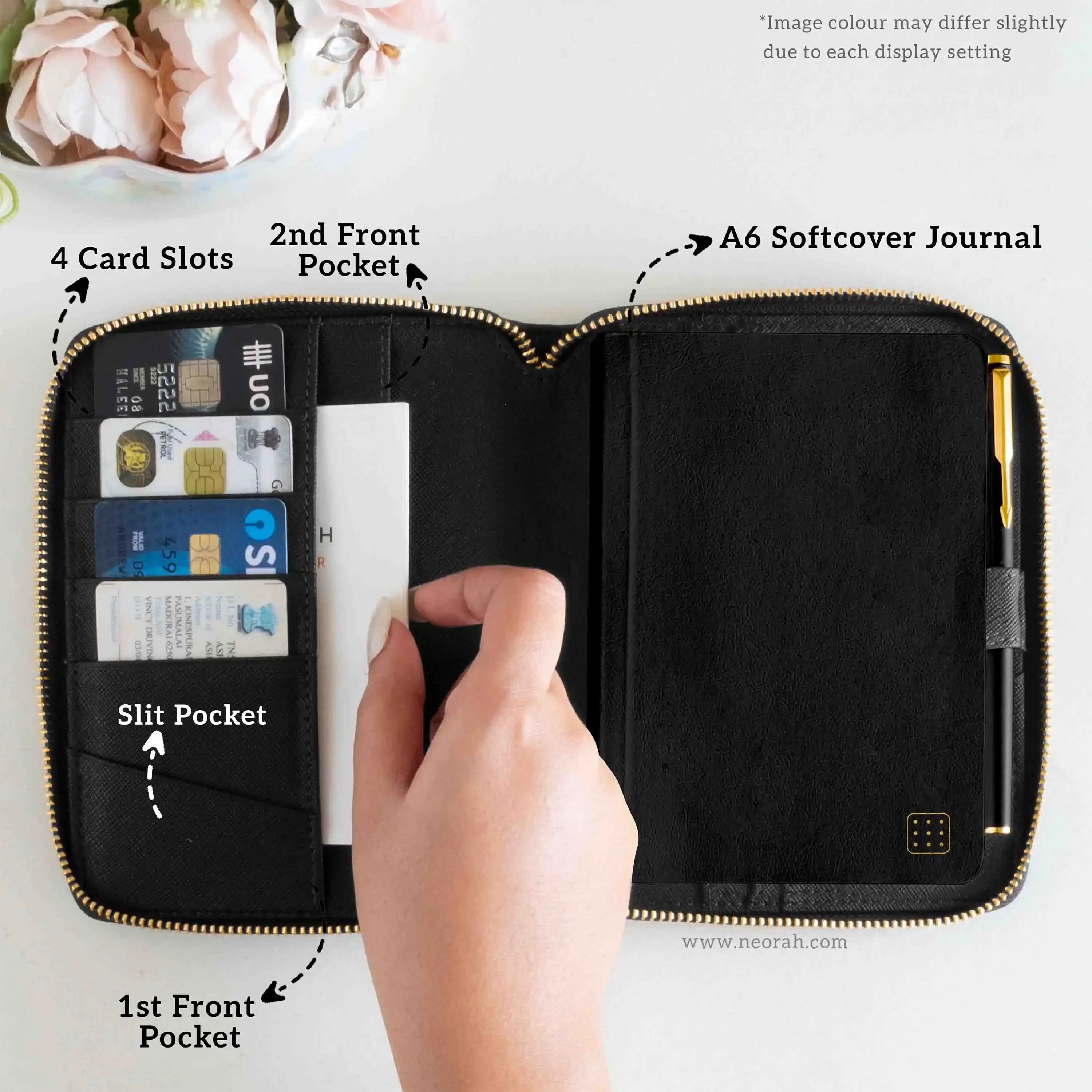 A6 - REFILLABLE QUILTED ORGANISER SLEEVE - ZIP - Image 49