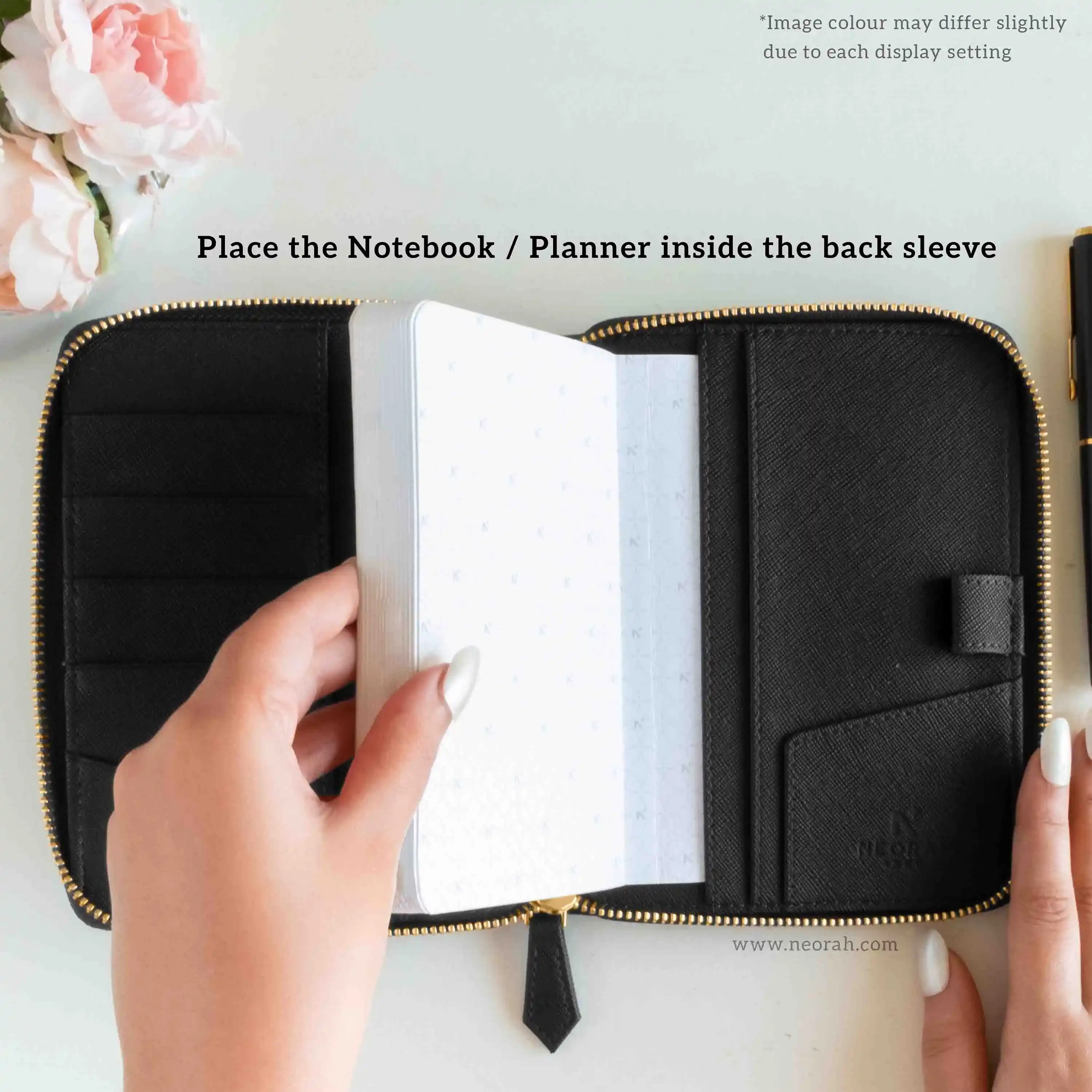 A6 - REFILLABLE QUILTED ORGANISER SLEEVE - ZIP - Image 50