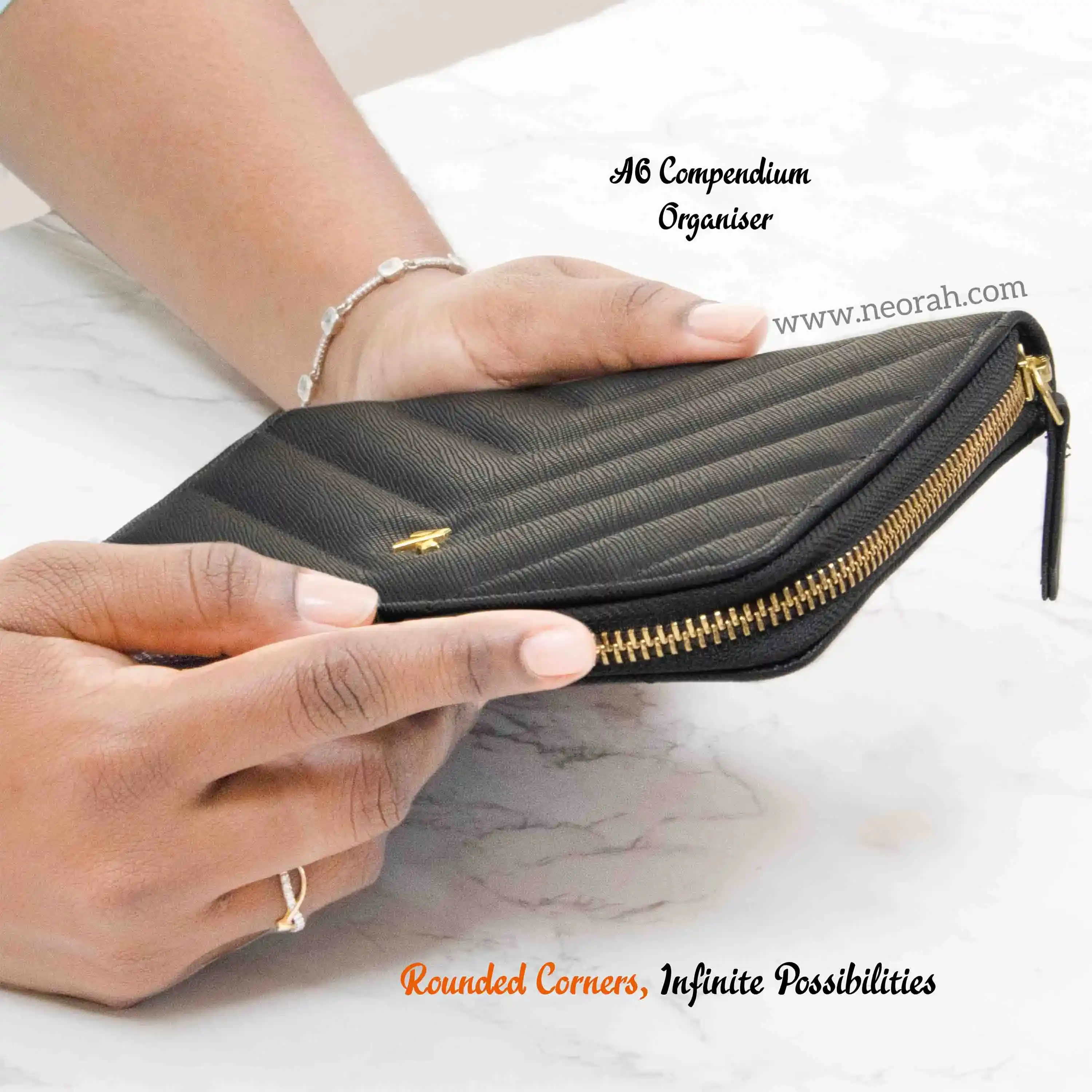 A6 - REFILLABLE QUILTED ORGANISER SLEEVE - ZIP - Image 53