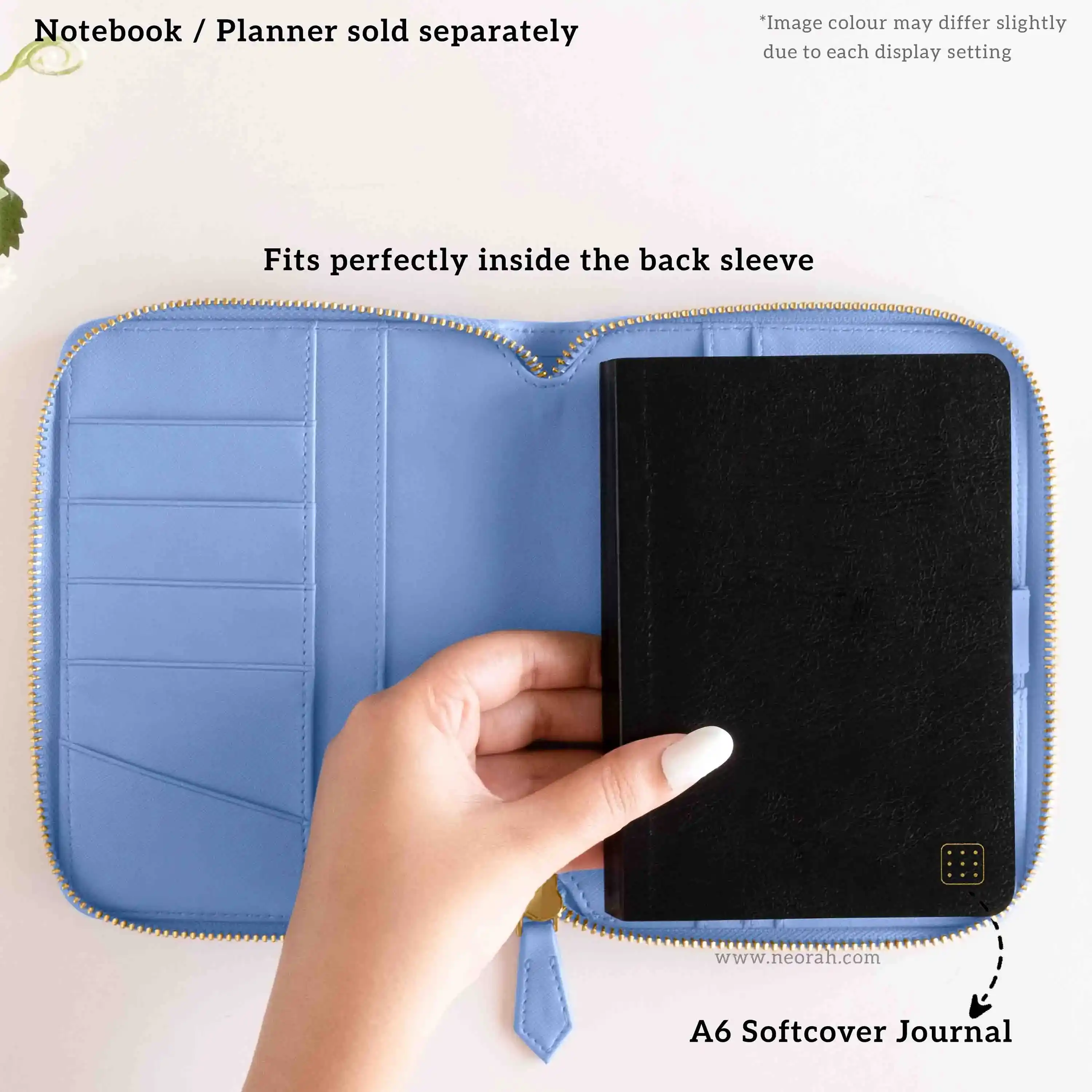 A6 - REFILLABLE QUILTED ORGANISER SLEEVE - ZIP - Image 70
