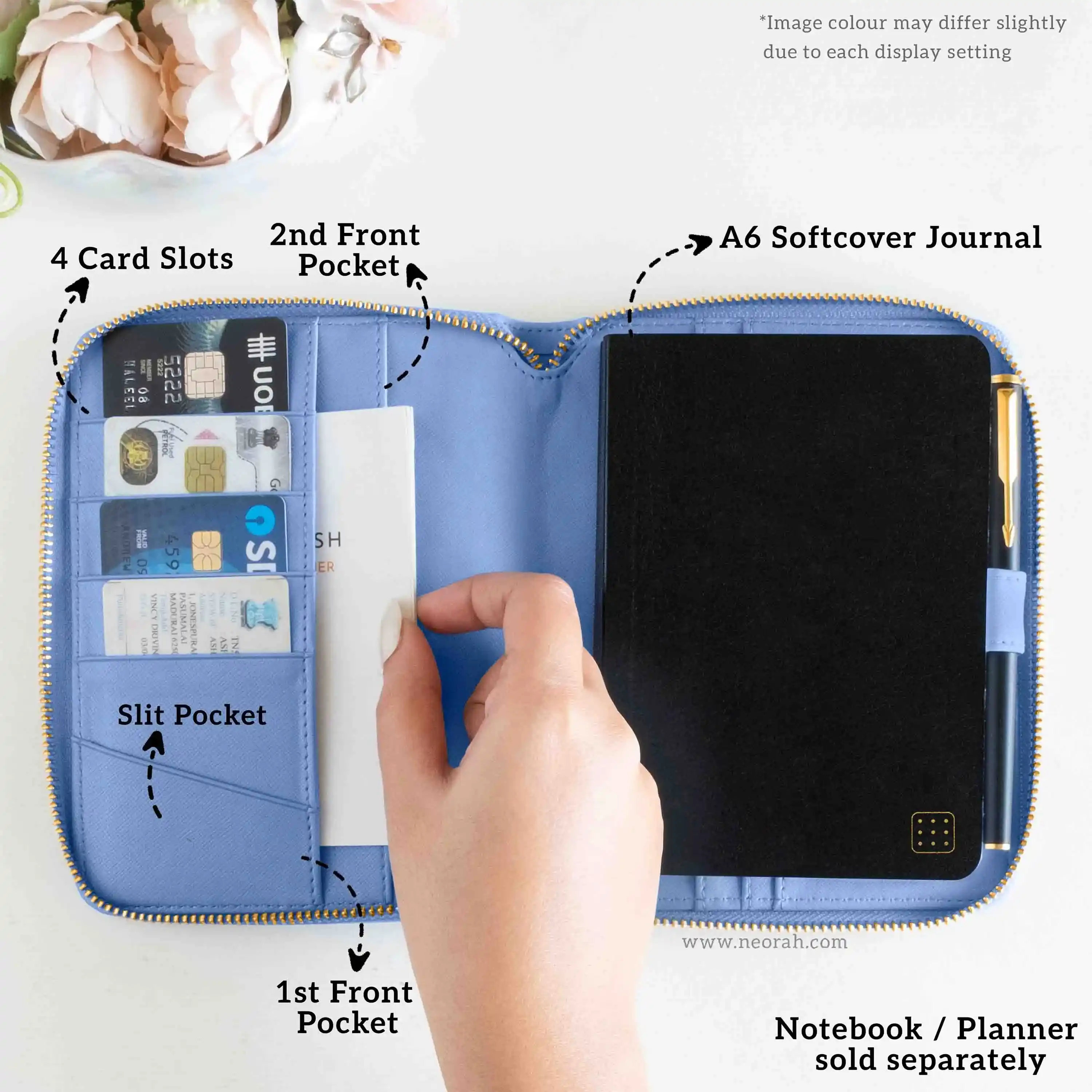 A6 - REFILLABLE QUILTED ORGANISER SLEEVE - ZIP - Image 71