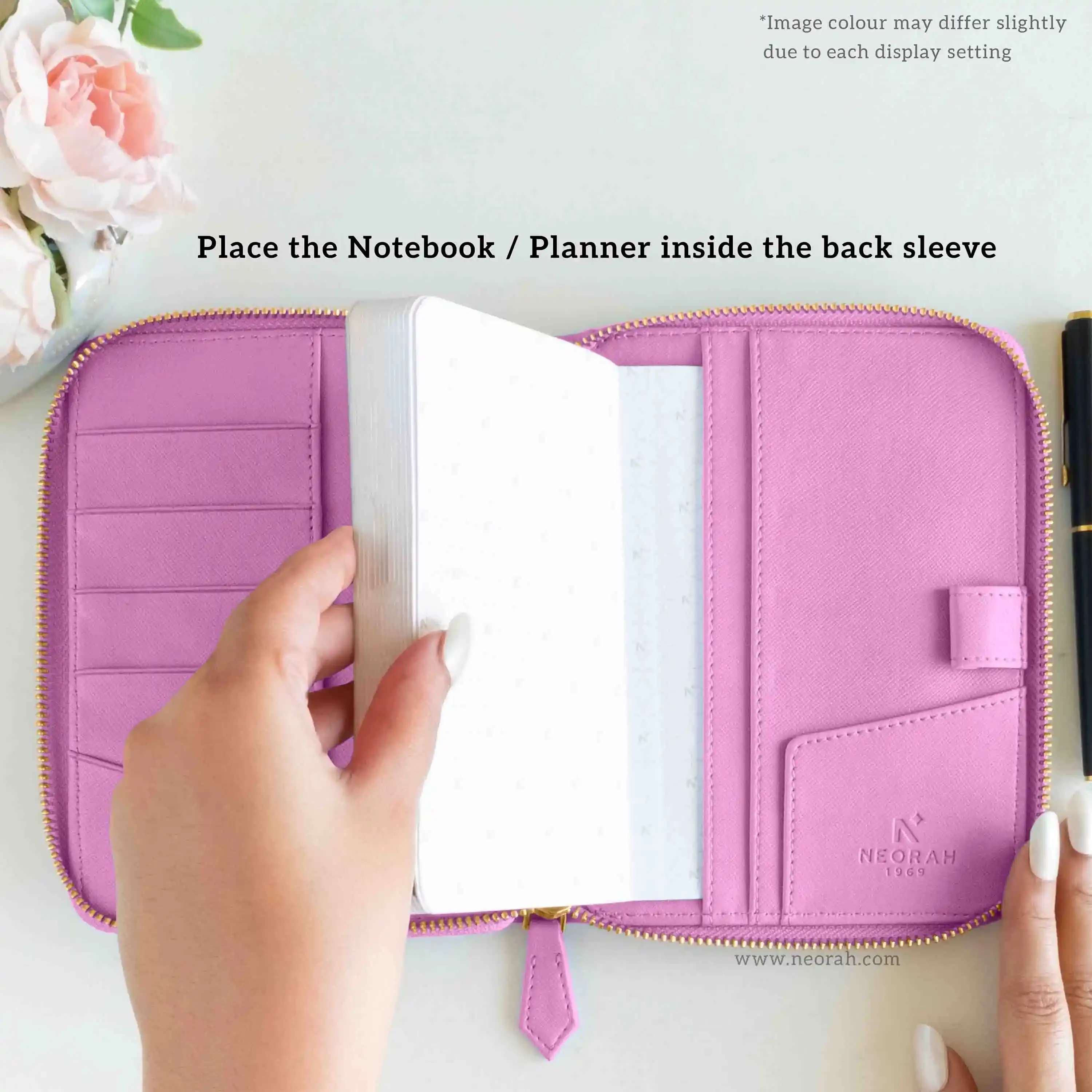 A6 - REFILLABLE QUILTED ORGANISER SLEEVE - ZIP - Image 92