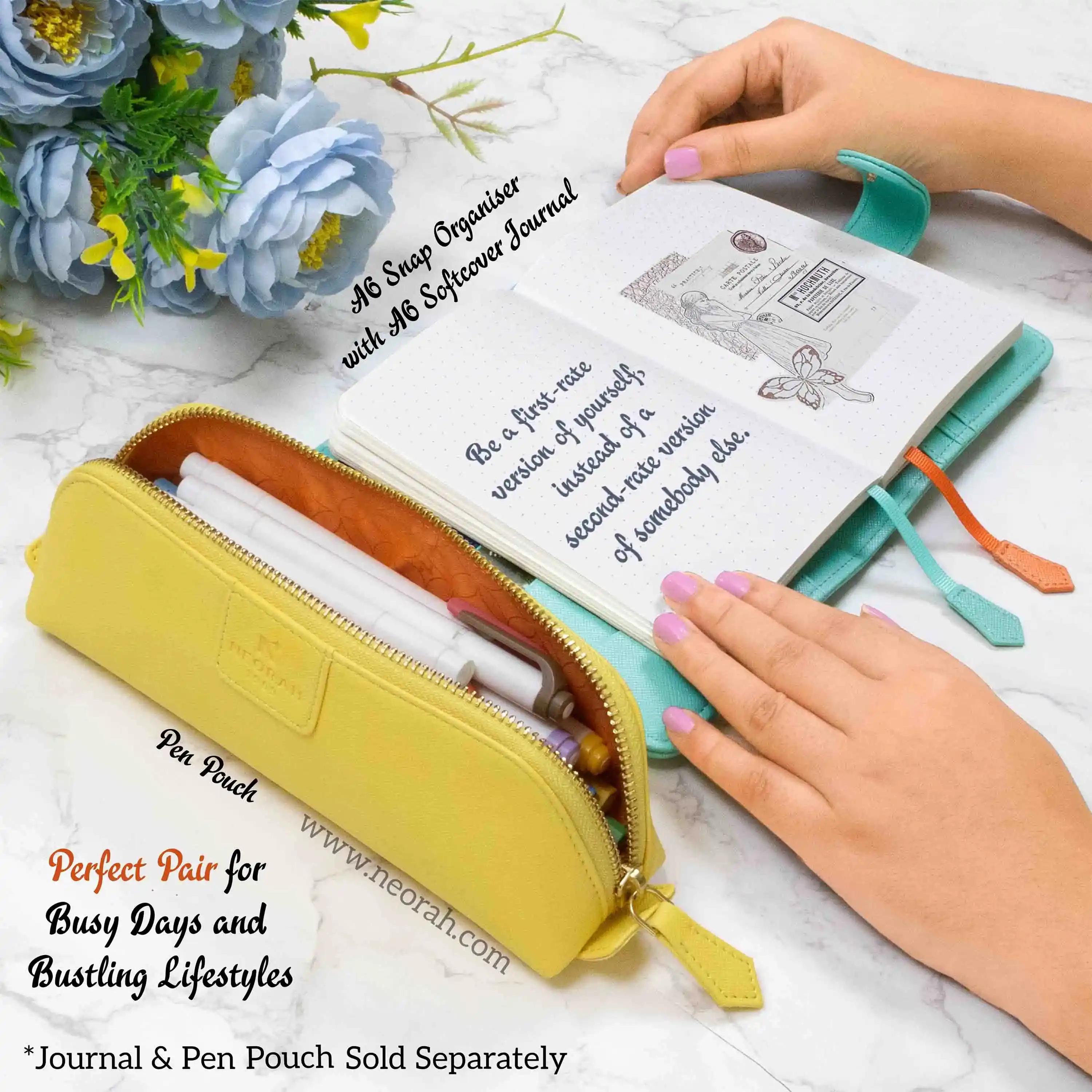 A6 - REFILLABLE ORGANISER SLEEVE - SNAP BUTTON - Image 158