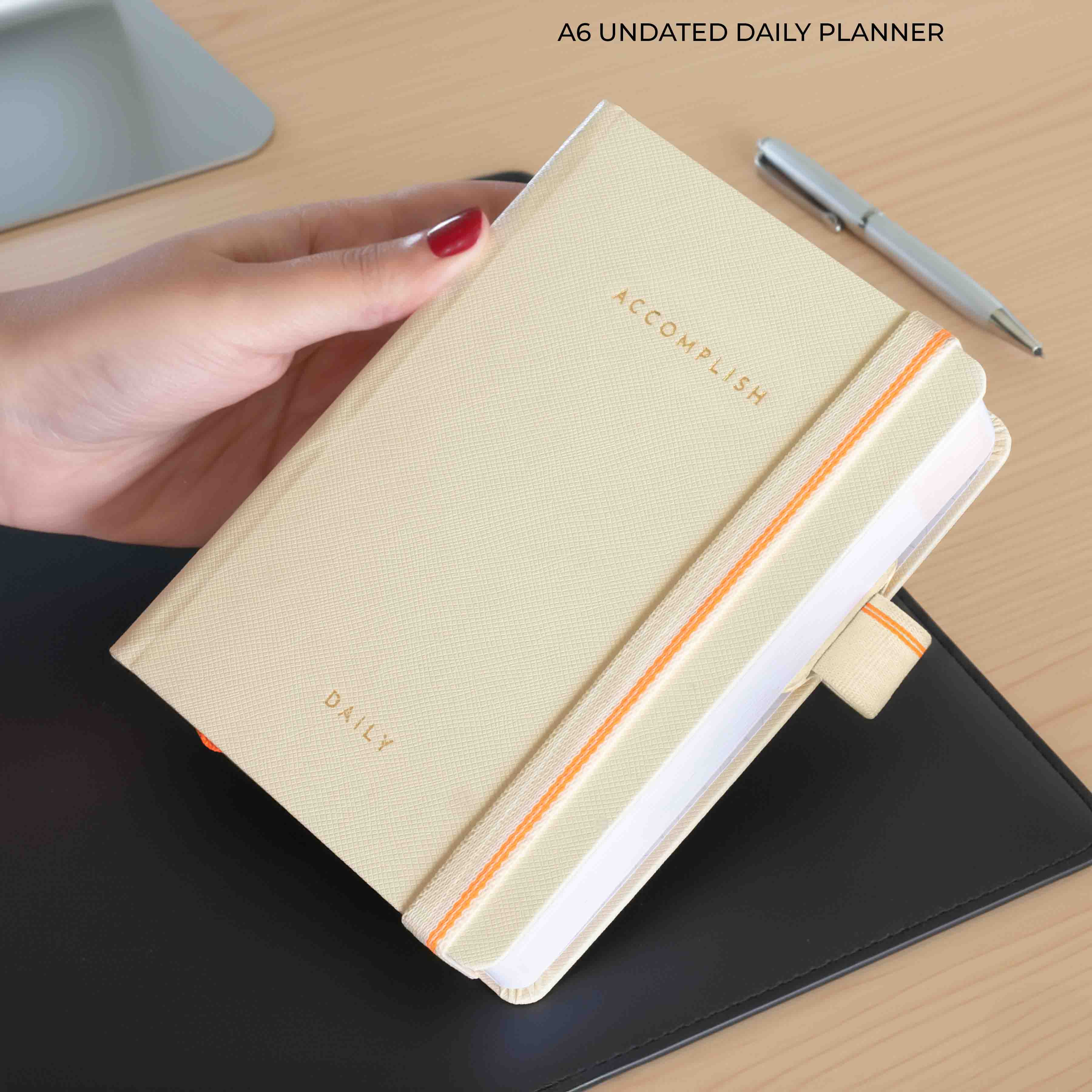 A6 - UNDATED - DAILY PLANNER - HARD COVER - Image 3