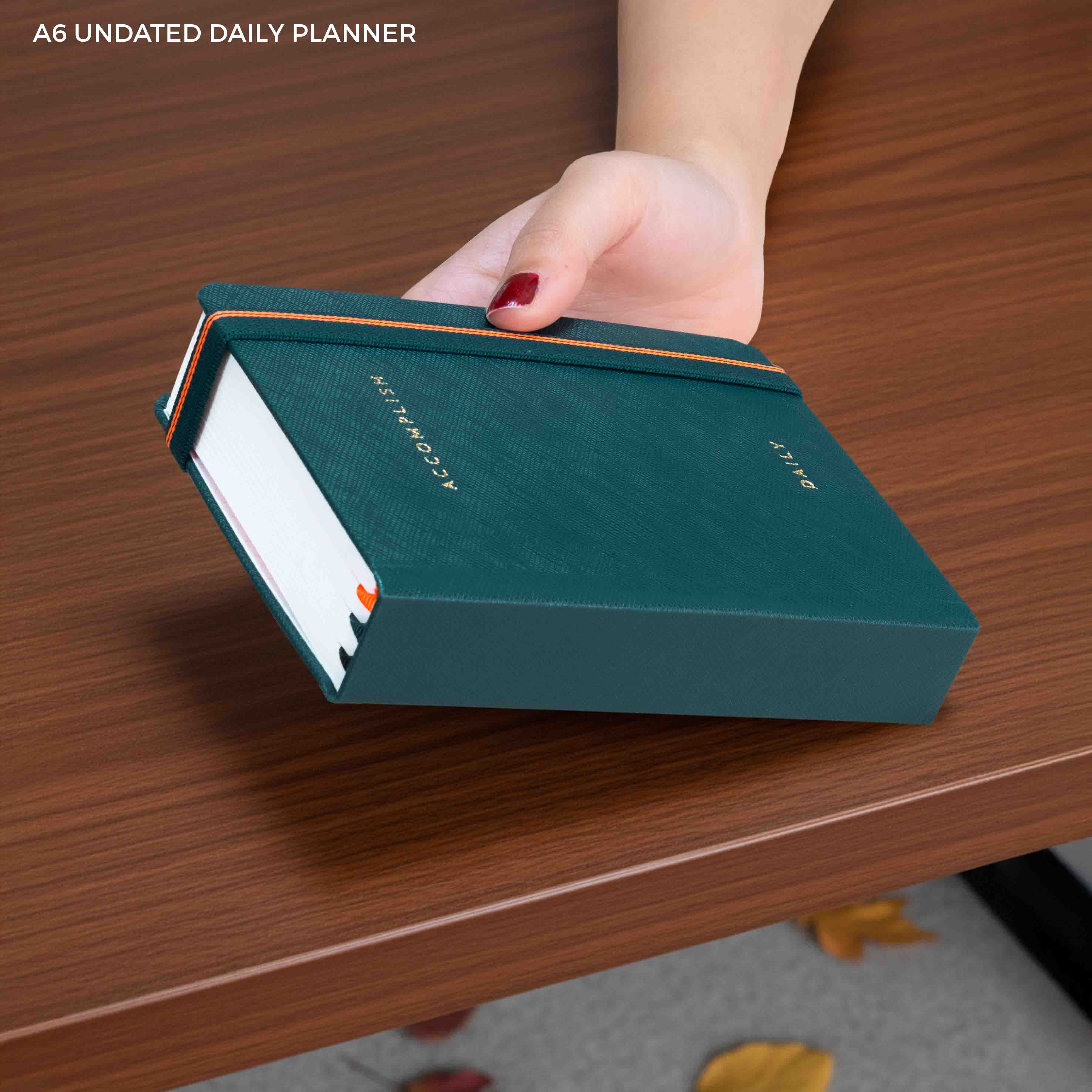 A6 - UNDATED - DAILY PLANNER - HARD COVER - Image 32