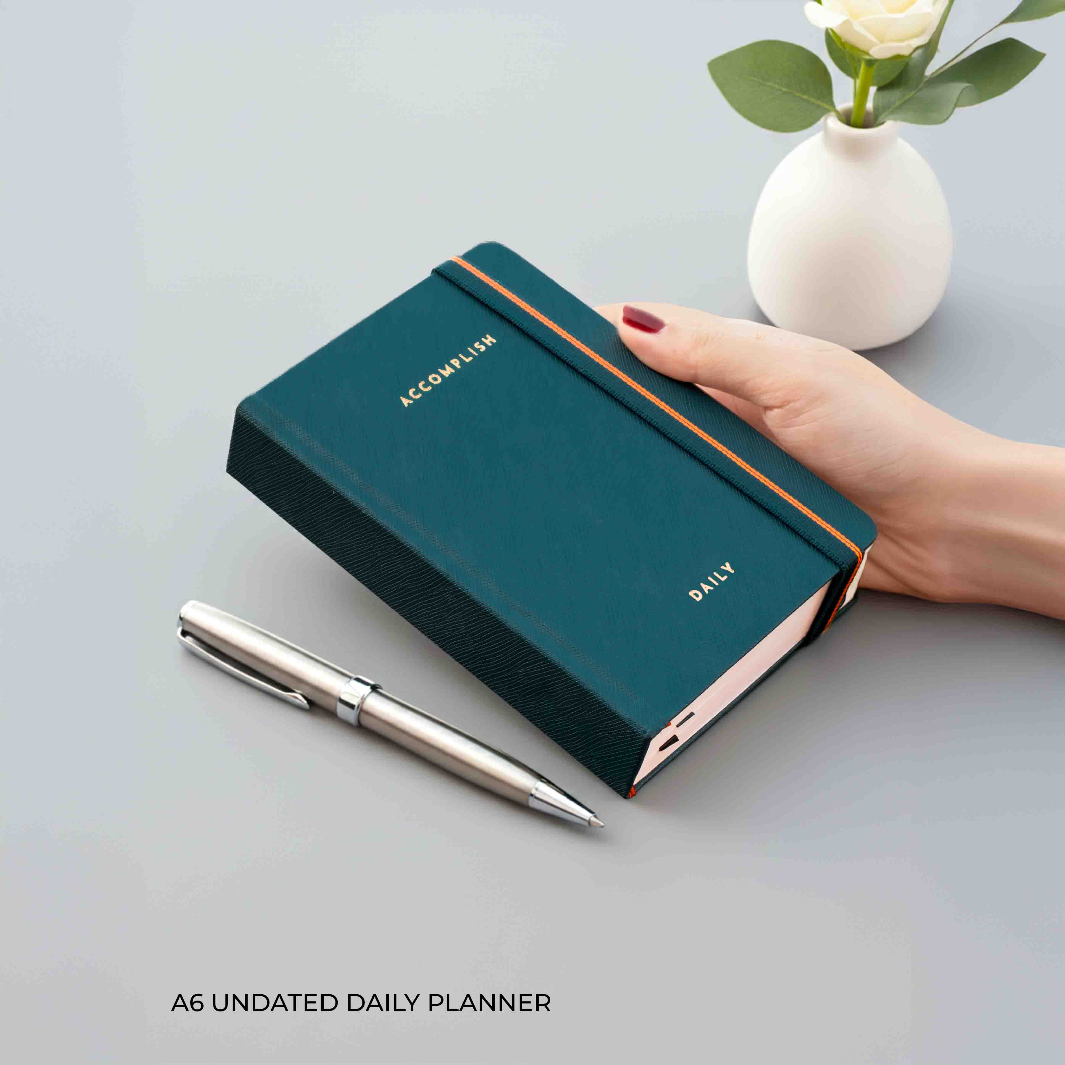 A6 - UNDATED - DAILY PLANNER - HARD COVER - Image 33
