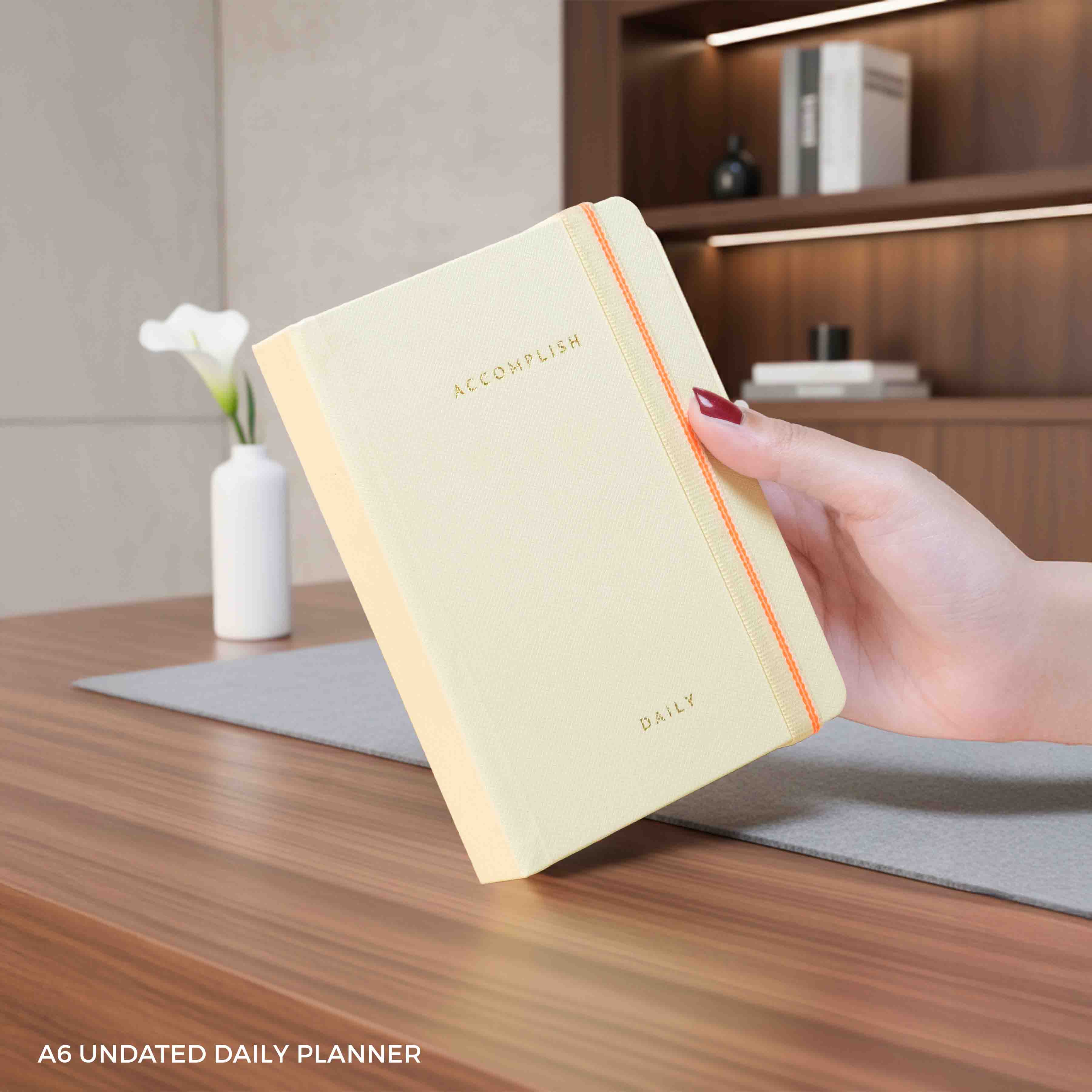 A6 - UNDATED - DAILY PLANNER - HARD COVER - Image 4