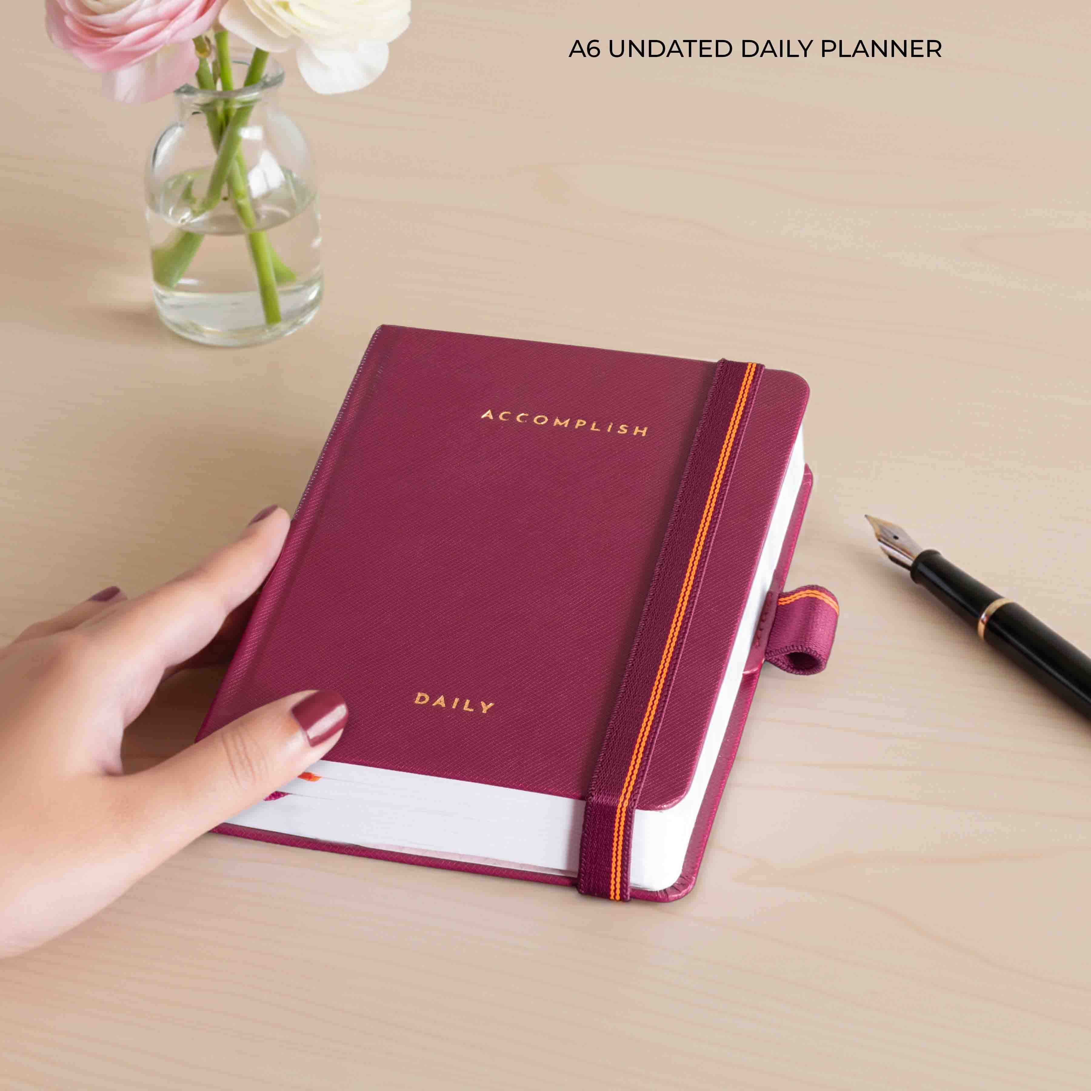 A6 - UNDATED - DAILY PLANNER - HARD COVER - Image 53