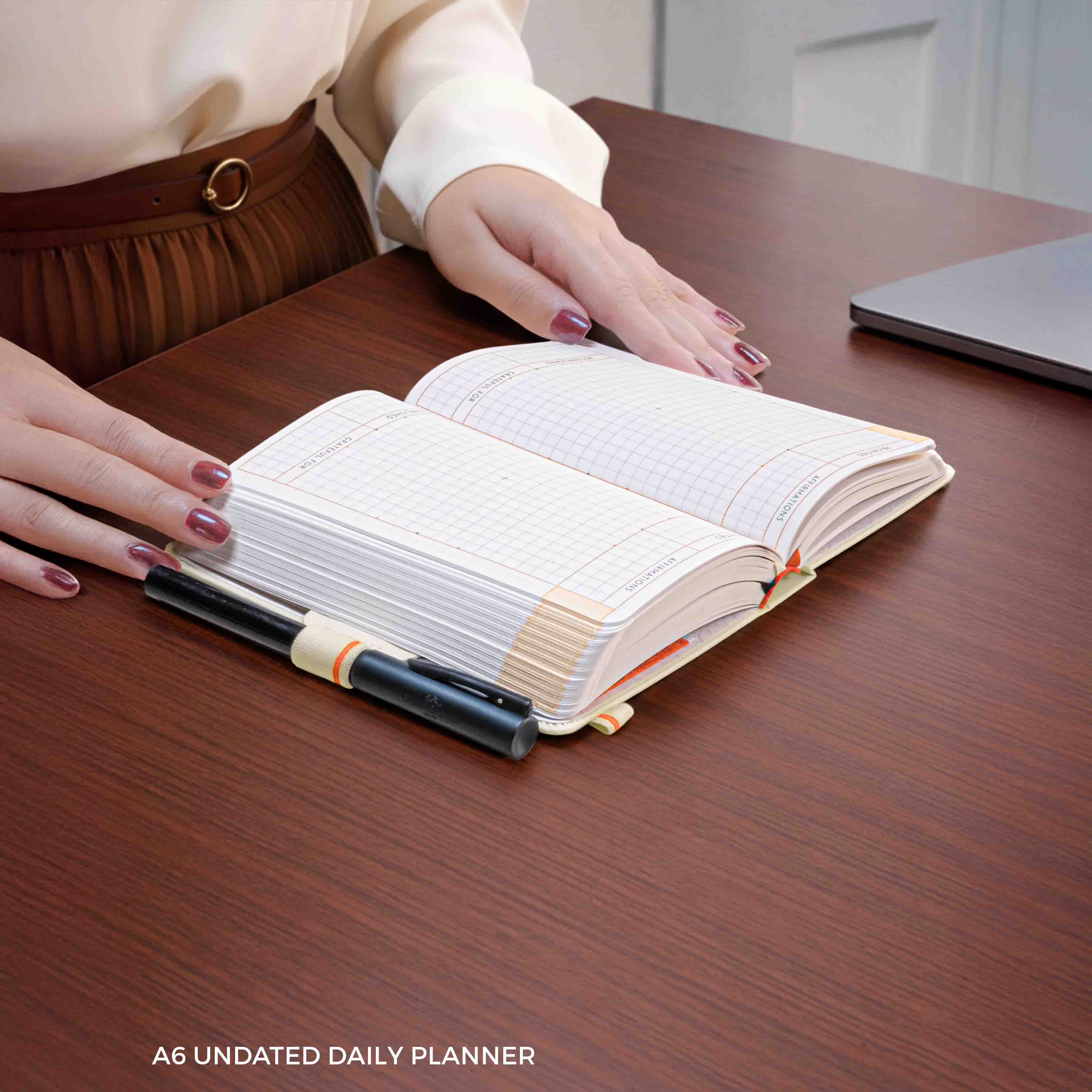 A6 - UNDATED - DAILY PLANNER - HARD COVER - Image 6