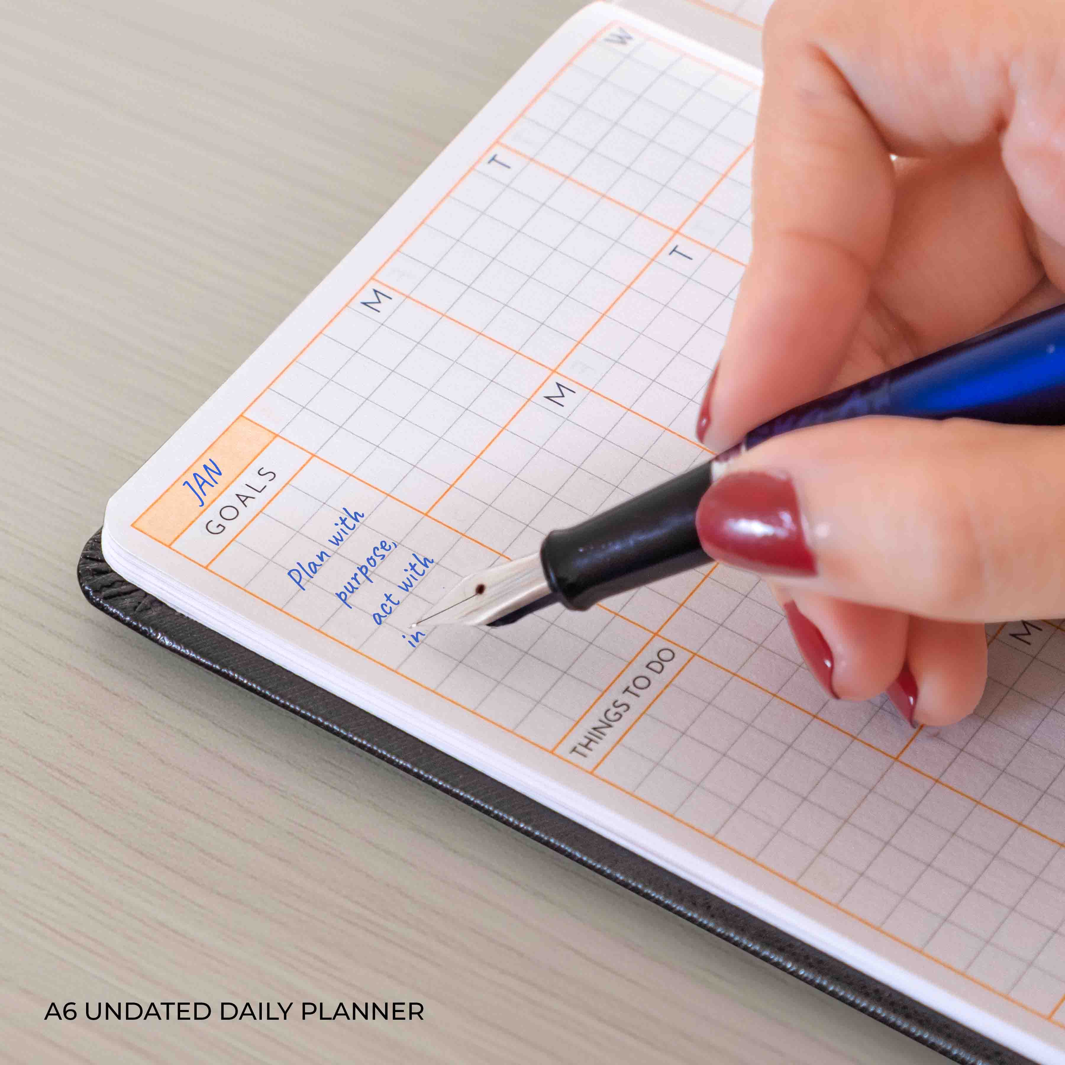 A6 - UNDATED - DAILY PLANNER - HARD COVER - Image 71