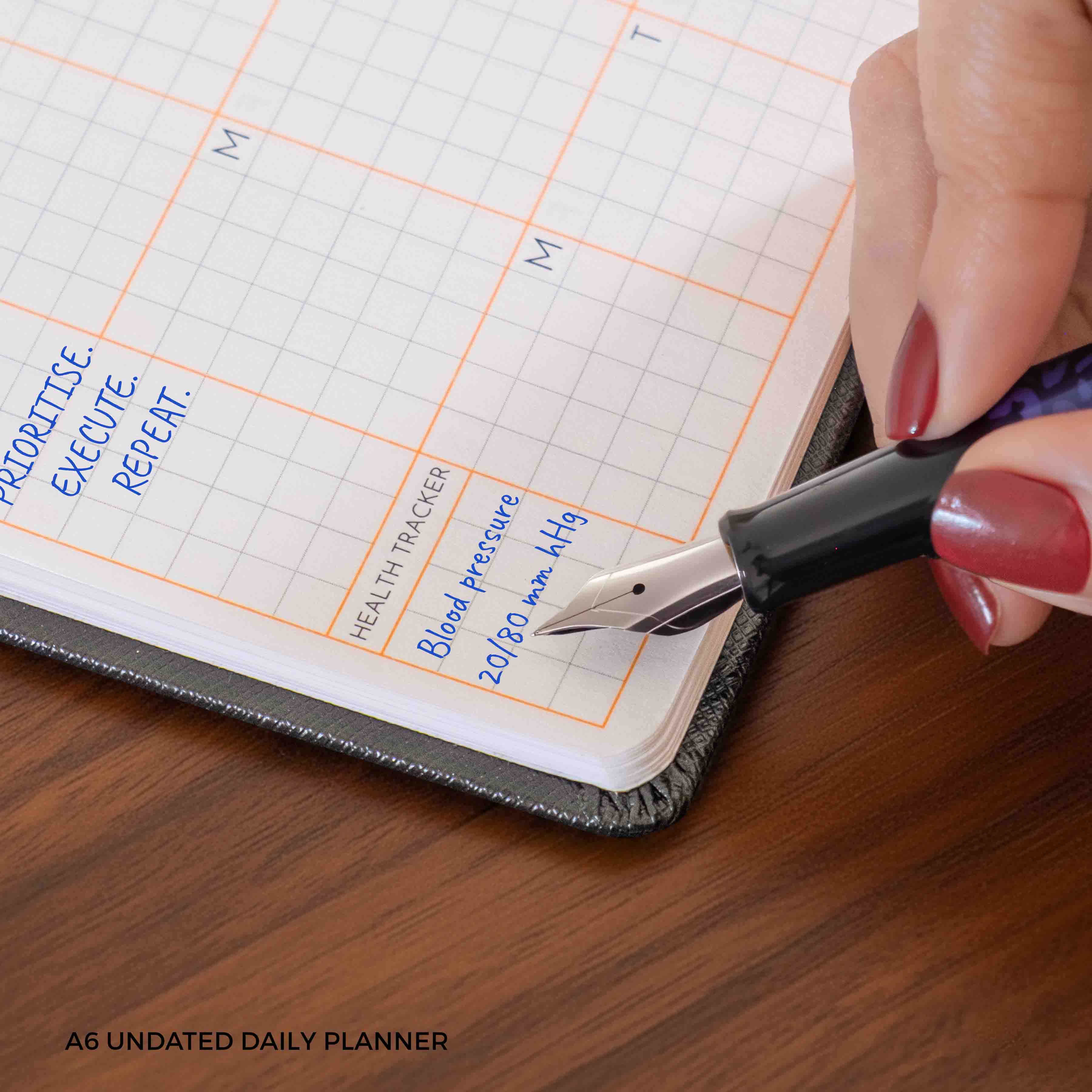A6 - UNDATED - DAILY PLANNER - HARD COVER - Image 73