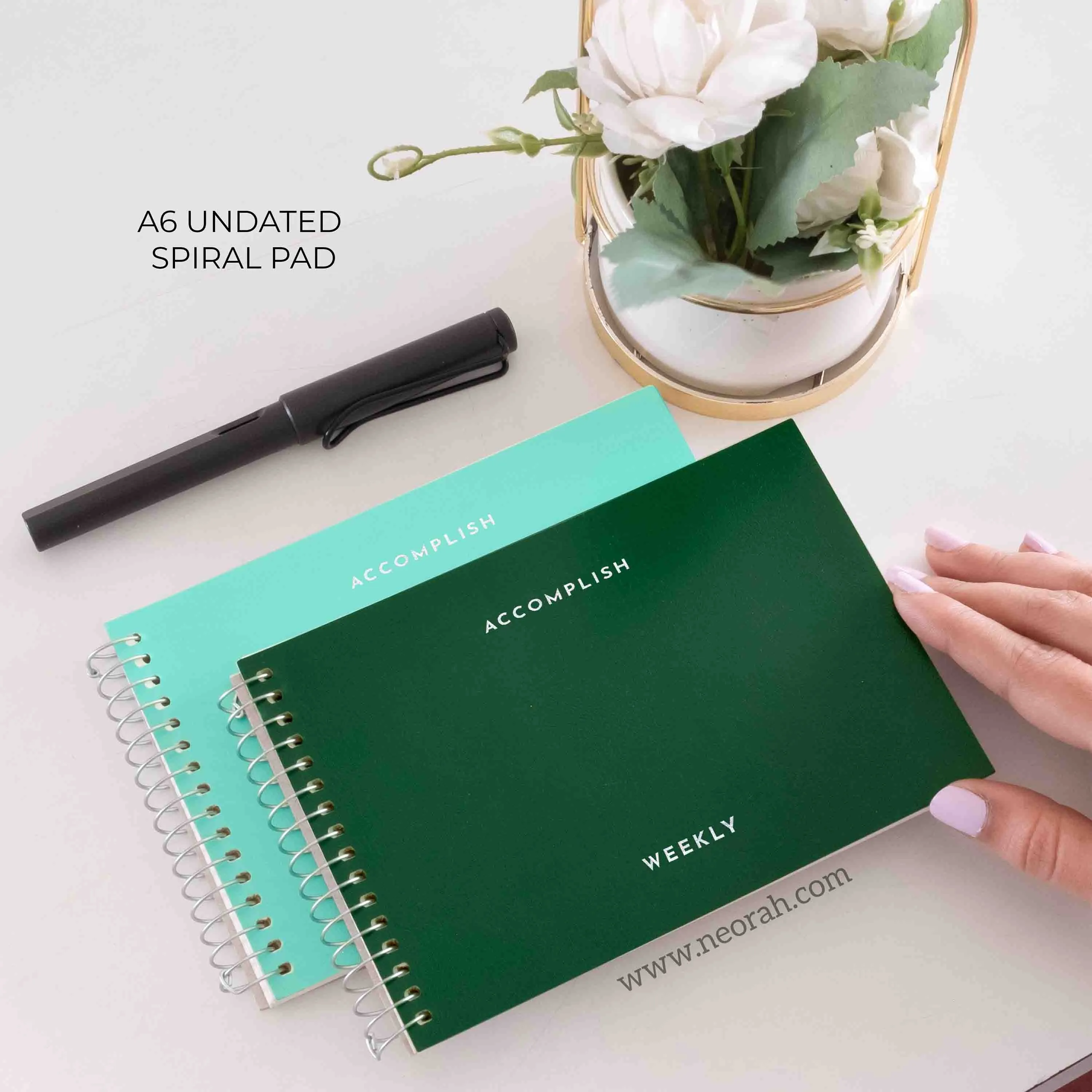 A6- UNDATED PLANNER- SOFT COVER - SPIRAL PAD - Image 20