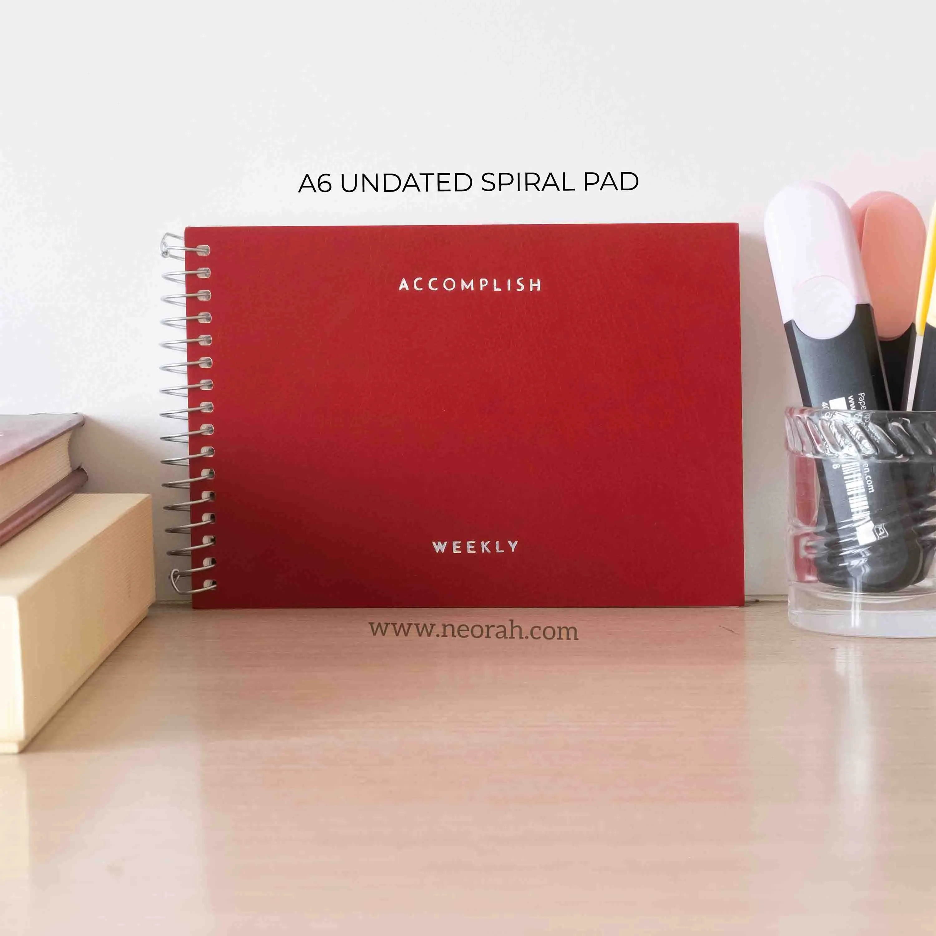 A6- UNDATED PLANNER- SOFT COVER - SPIRAL PAD - Image 28