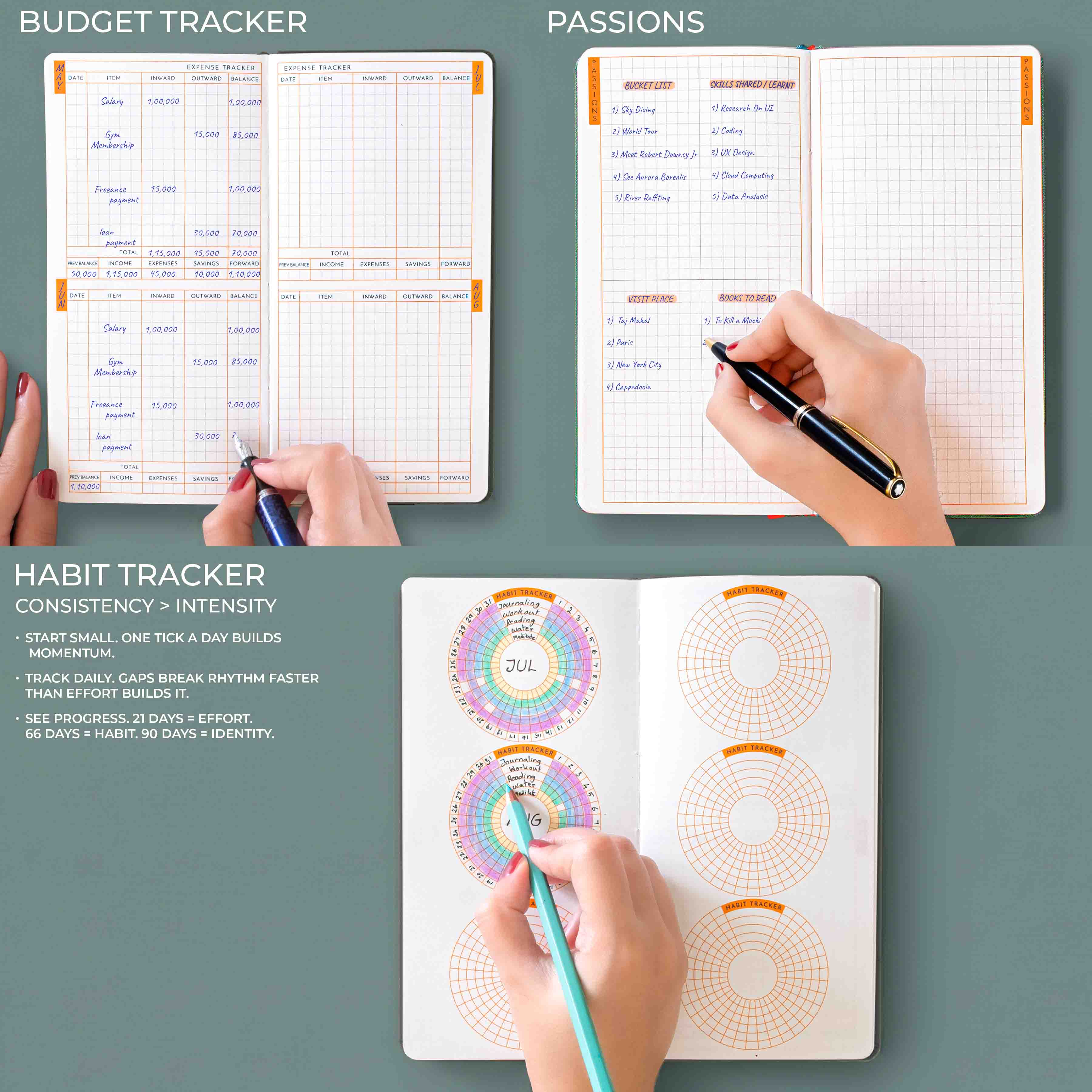PETITE - UNDATED - WEEKLY PLANNER - HARD COVER - Image 14