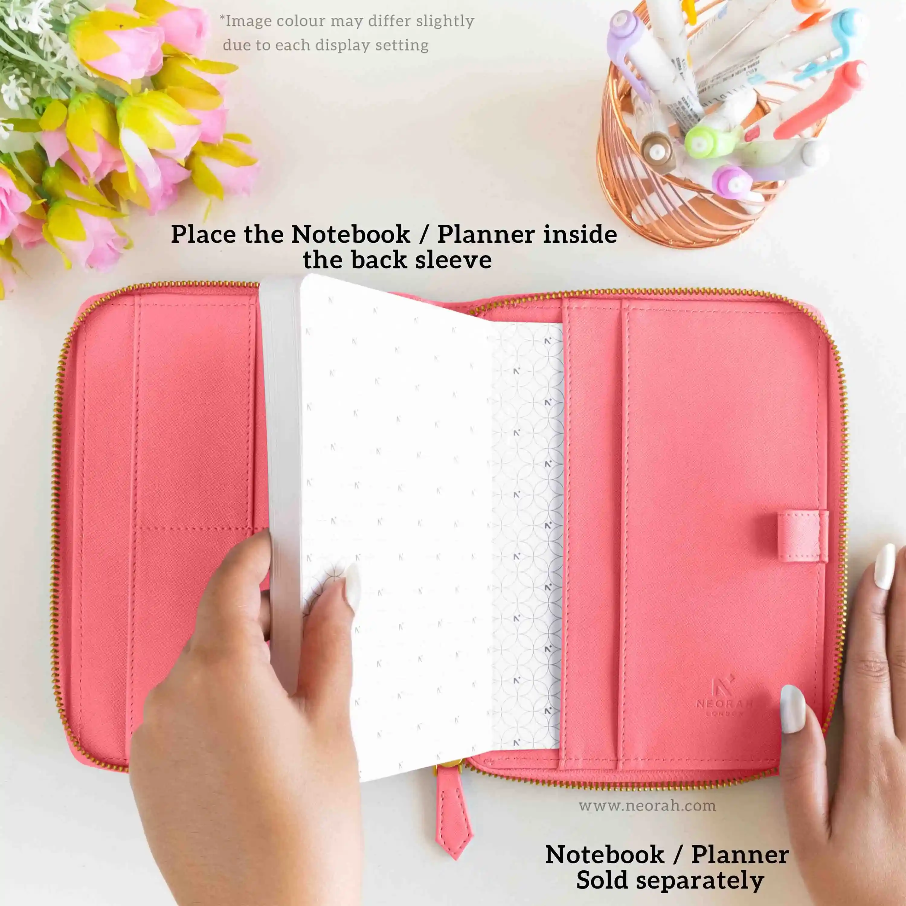 B6 - REFILLABLE QUILTED ORGANISER SLEEVE - ZIP - Image 100