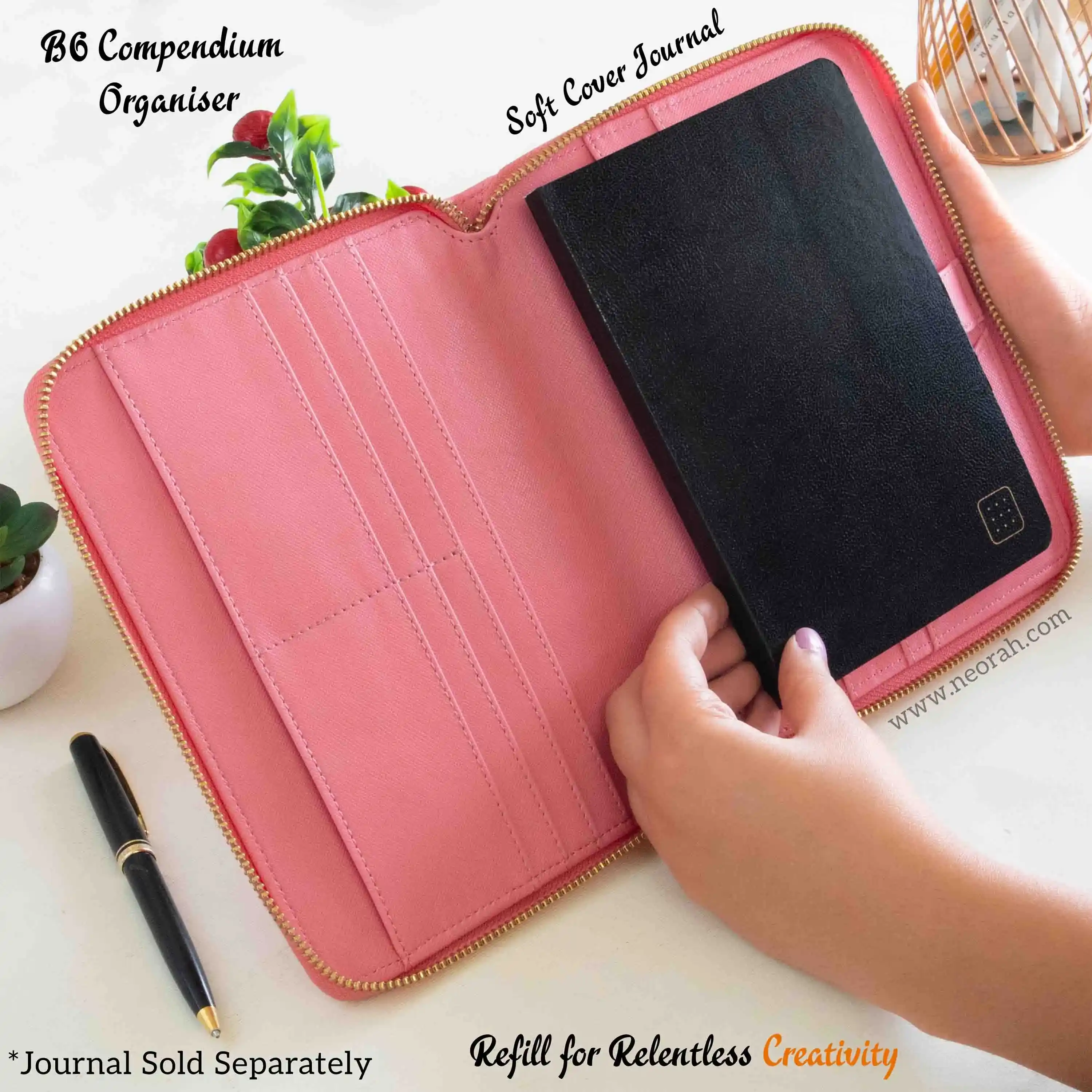 B6 - REFILLABLE QUILTED ORGANISER SLEEVE - ZIP - Image 104