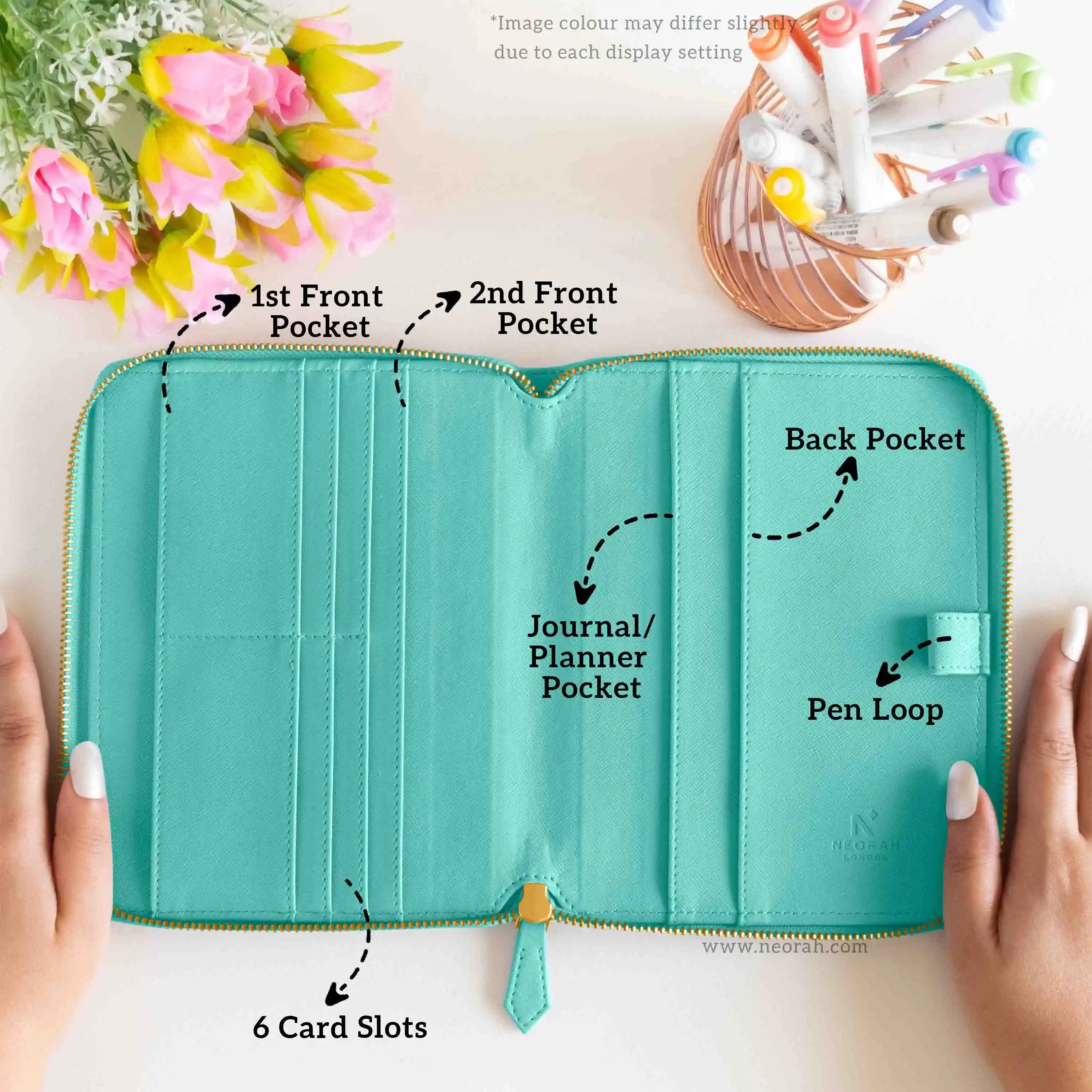 B6 - REFILLABLE QUILTED ORGANISER SLEEVE - ZIP - Image 106