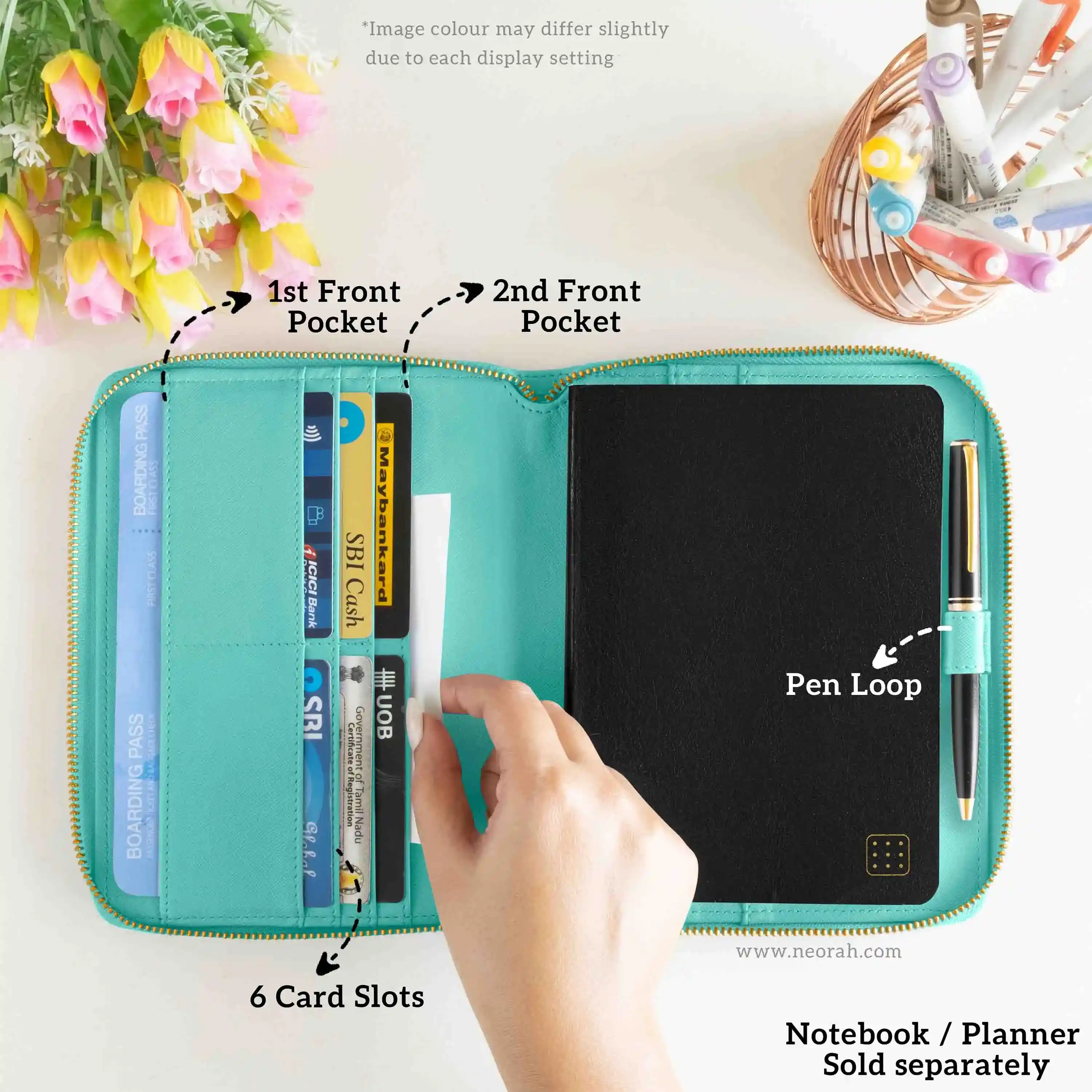 B6 - REFILLABLE QUILTED ORGANISER SLEEVE - ZIP - Image 108