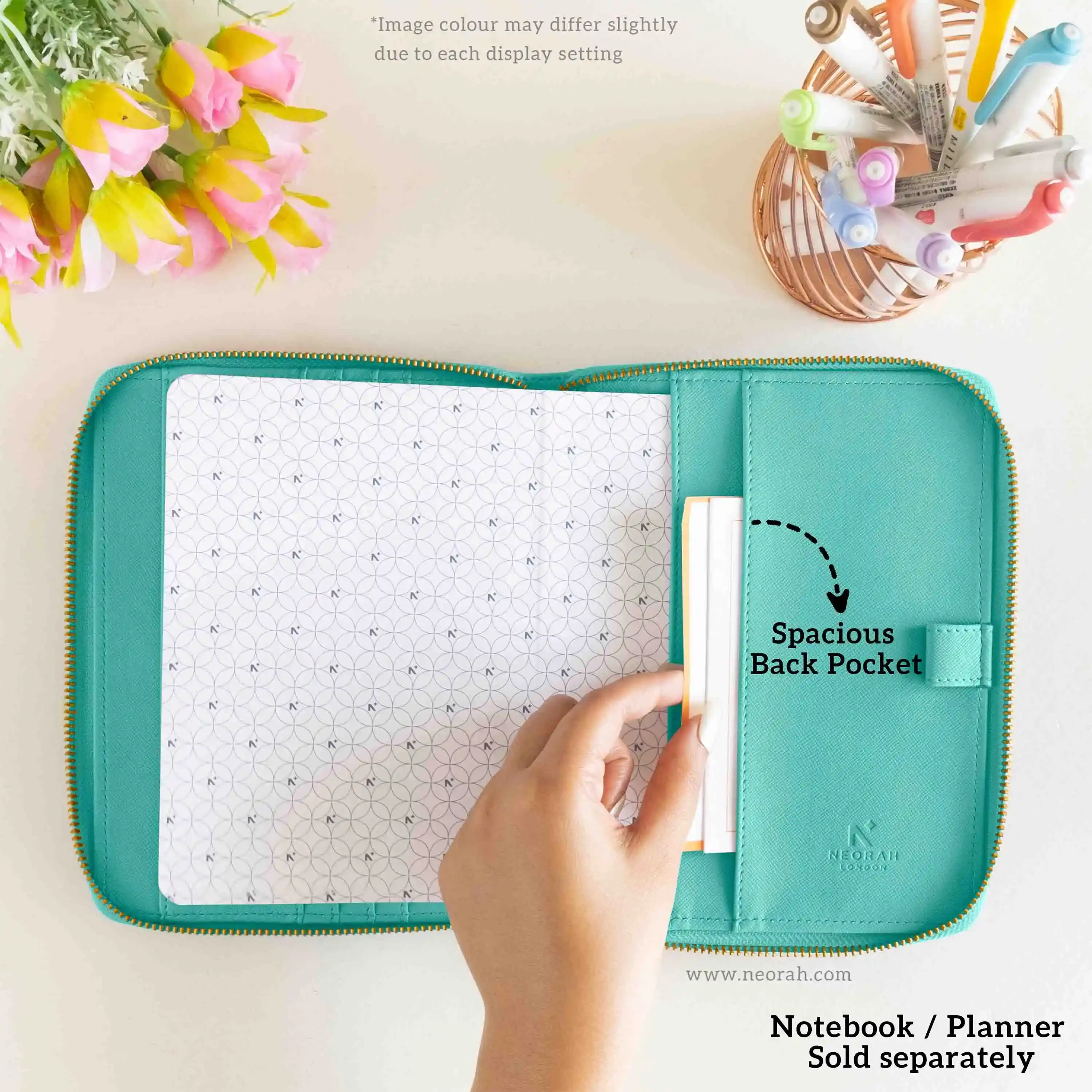 B6 - REFILLABLE QUILTED ORGANISER SLEEVE - ZIP - Image 111