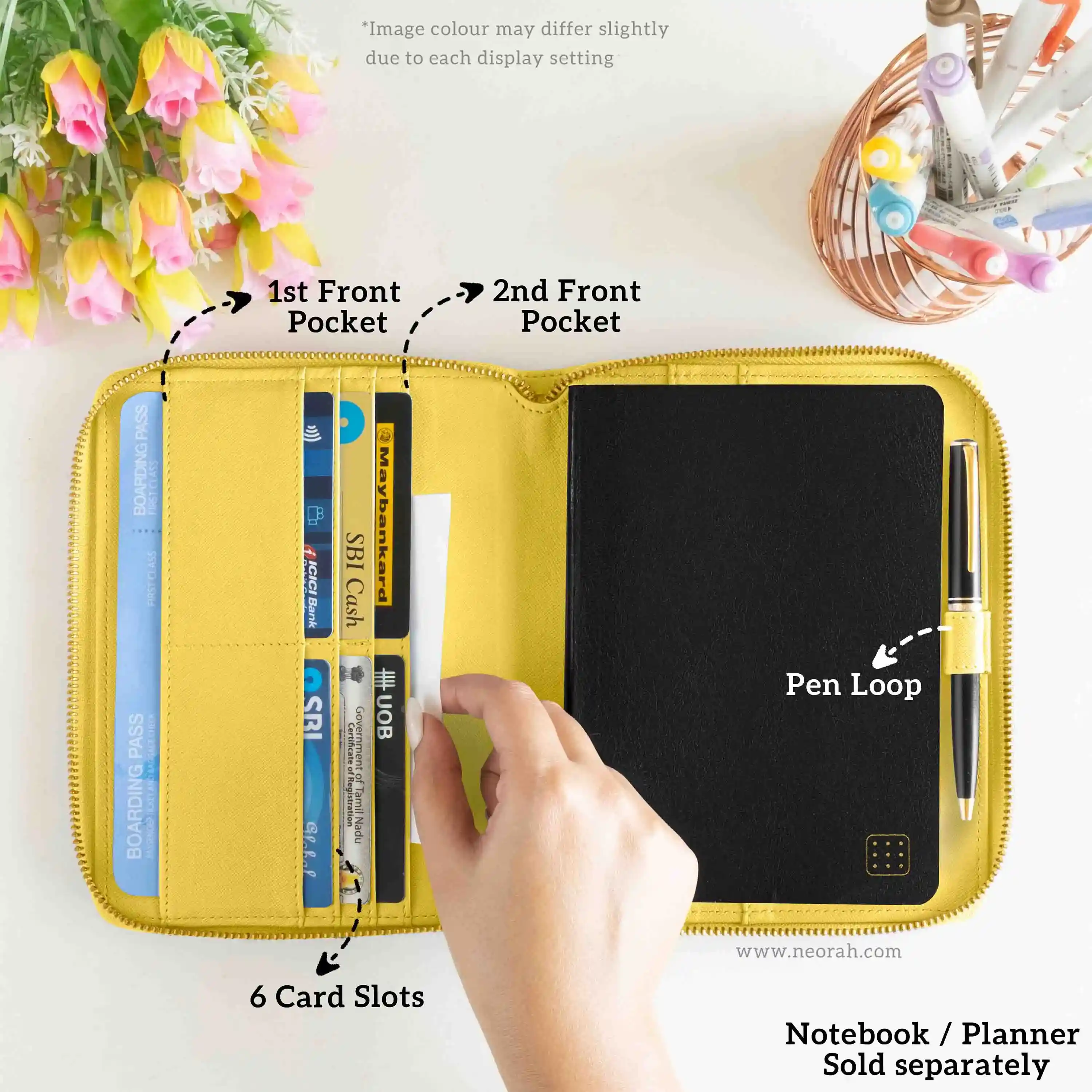B6 - REFILLABLE QUILTED ORGANISER SLEEVE - ZIP - Image 116