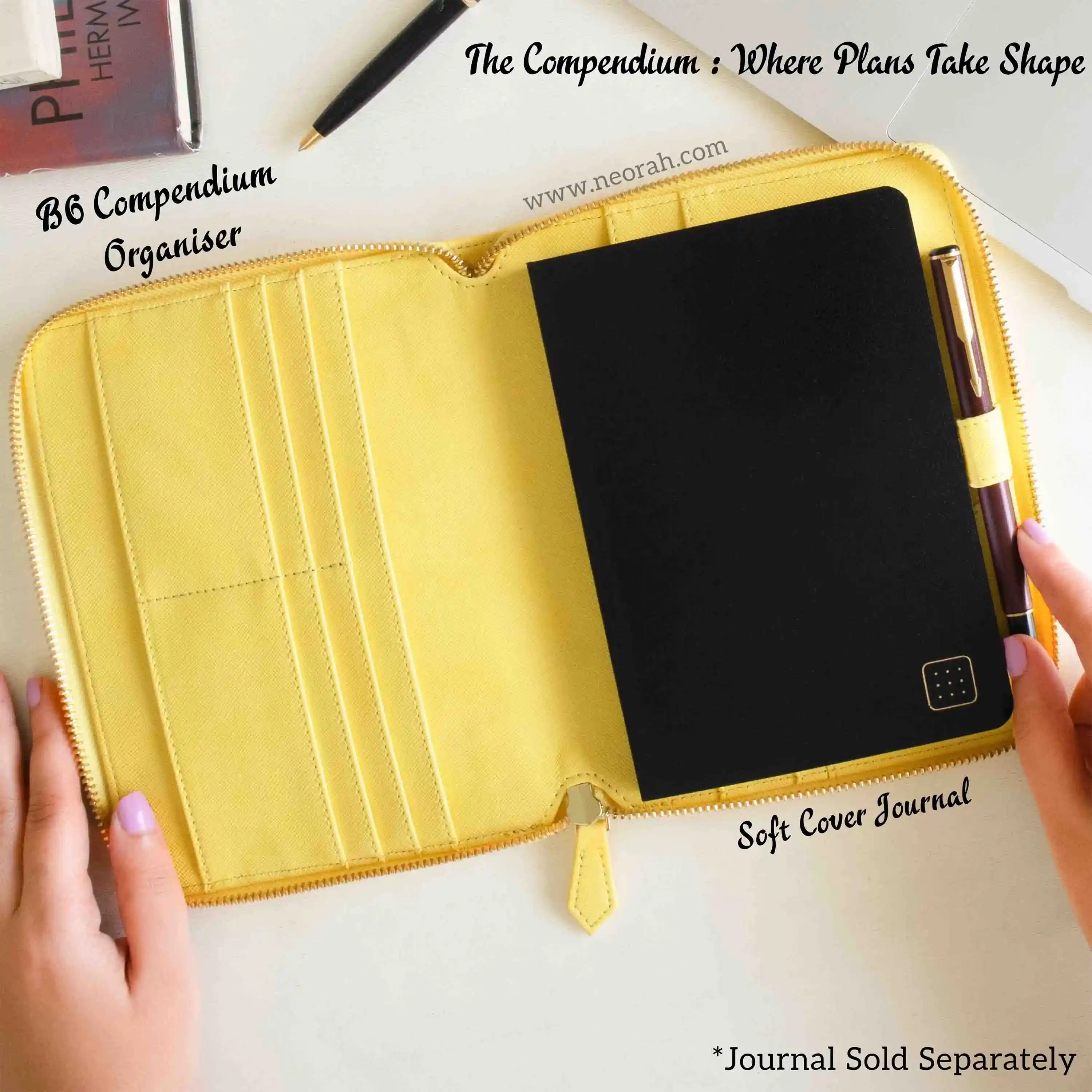 B6 - REFILLABLE QUILTED ORGANISER SLEEVE - ZIP - Image 120