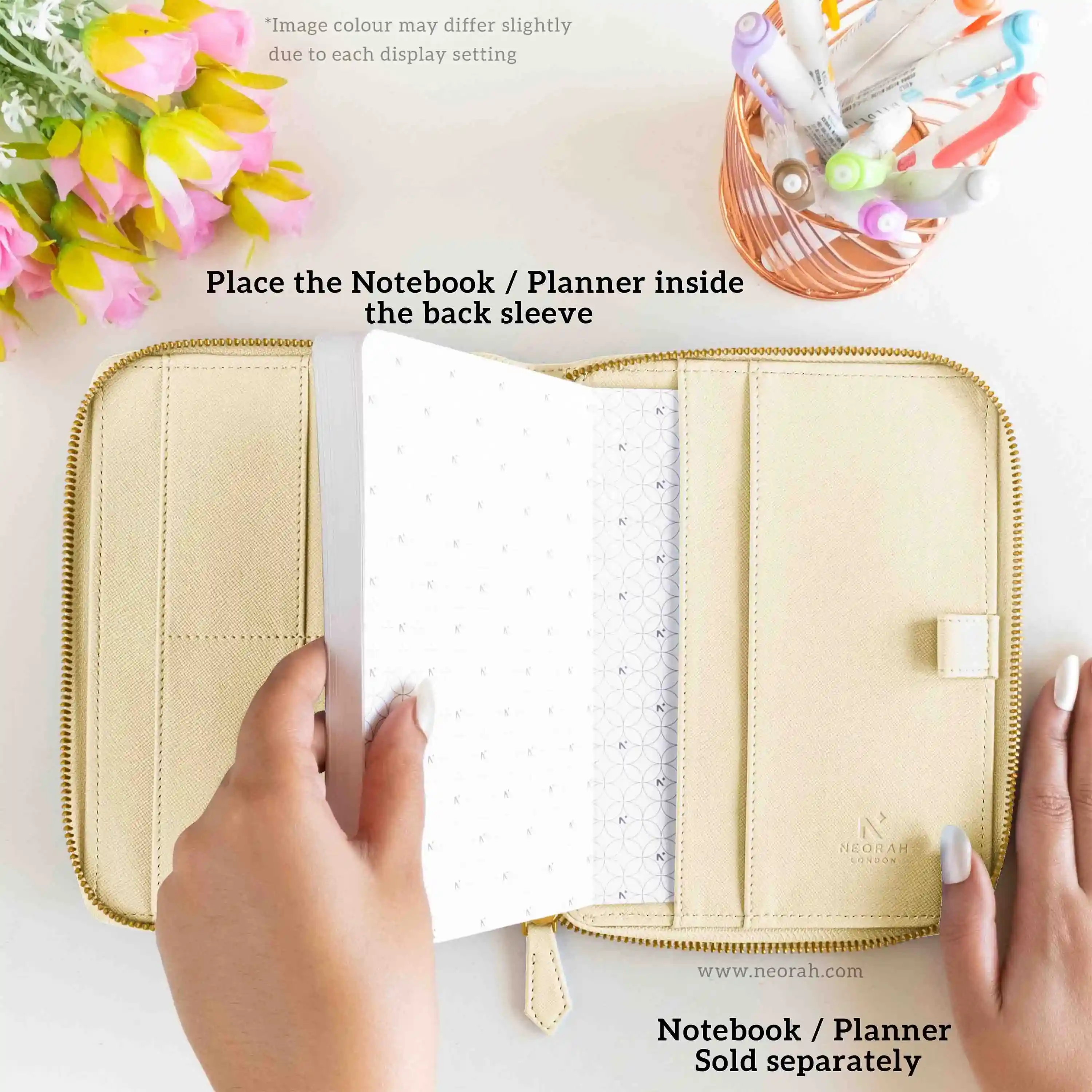 B6 - REFILLABLE QUILTED ORGANISER SLEEVE - ZIP - Image 15