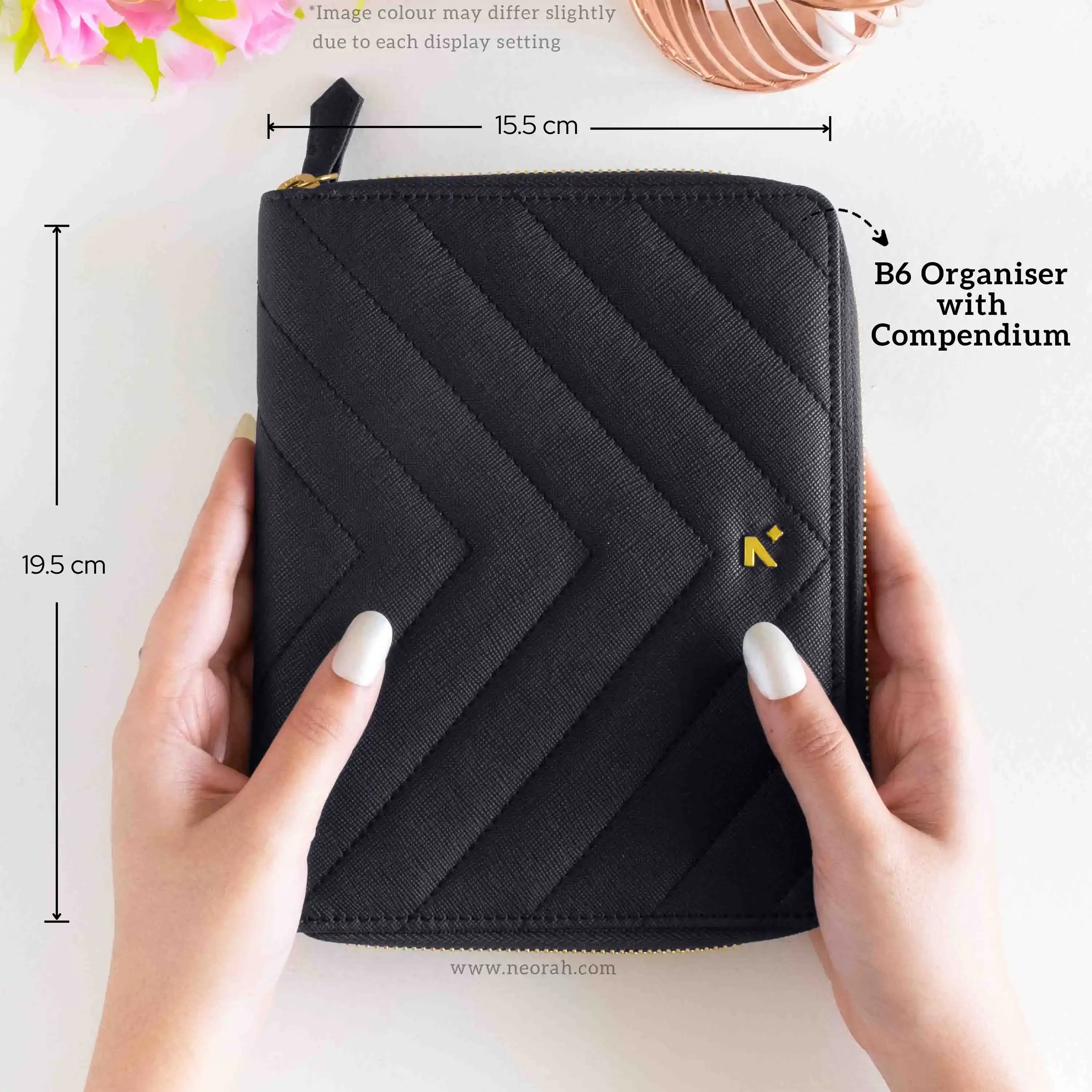 B6 - REFILLABLE QUILTED ORGANISER SLEEVE - ZIP - Image 18