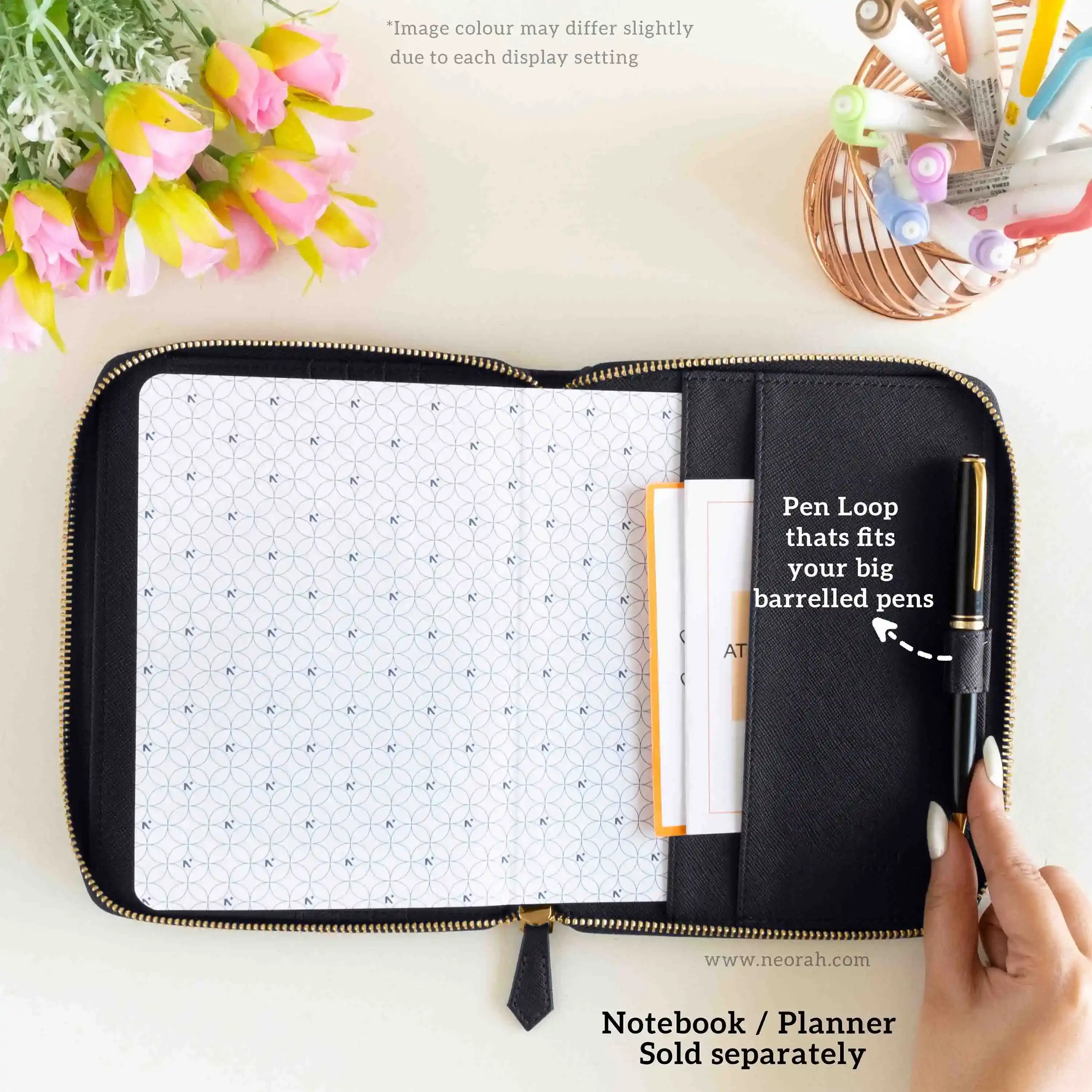 B6 - REFILLABLE QUILTED ORGANISER SLEEVE - ZIP - Image 24
