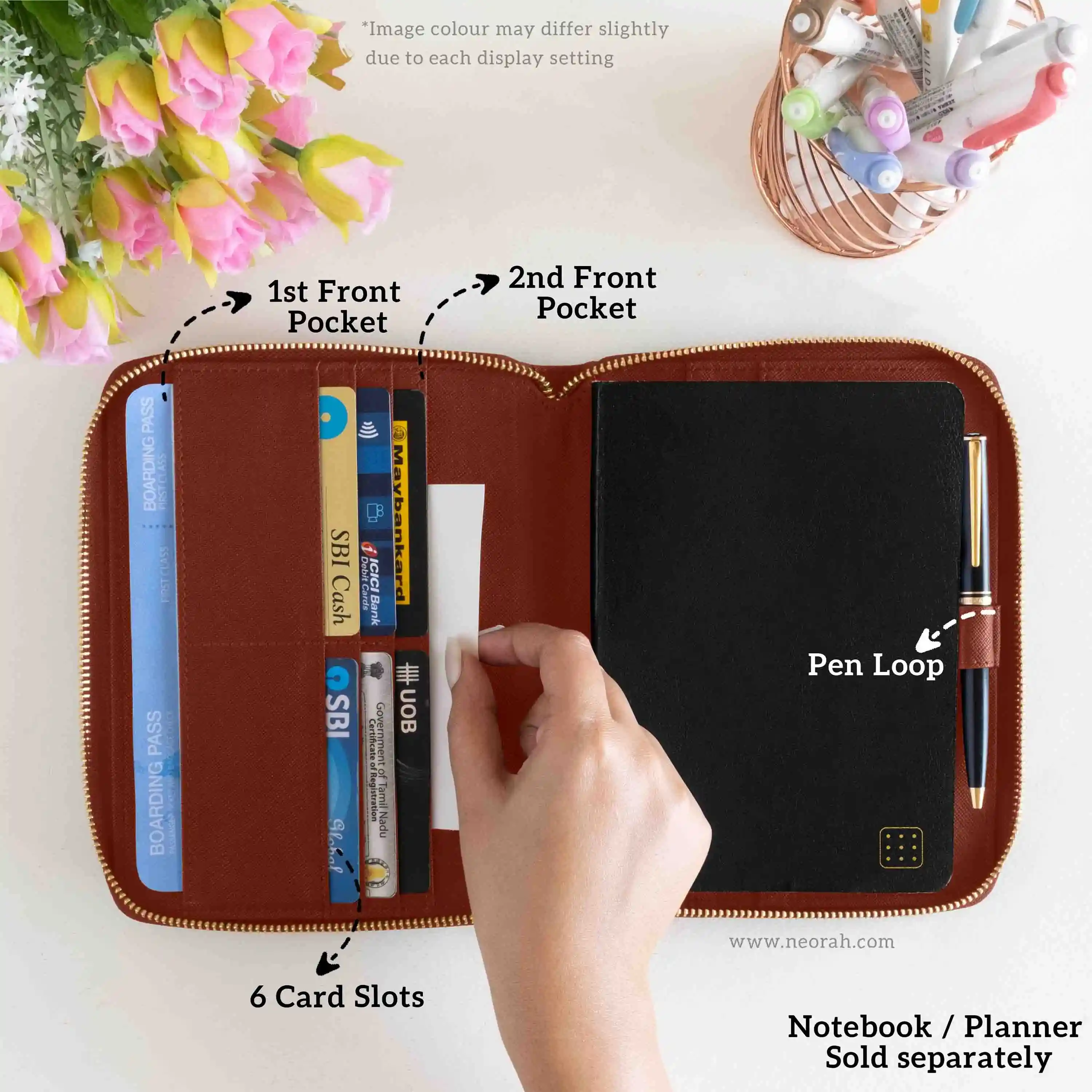 B6 - REFILLABLE QUILTED ORGANISER SLEEVE - ZIP - Image 30