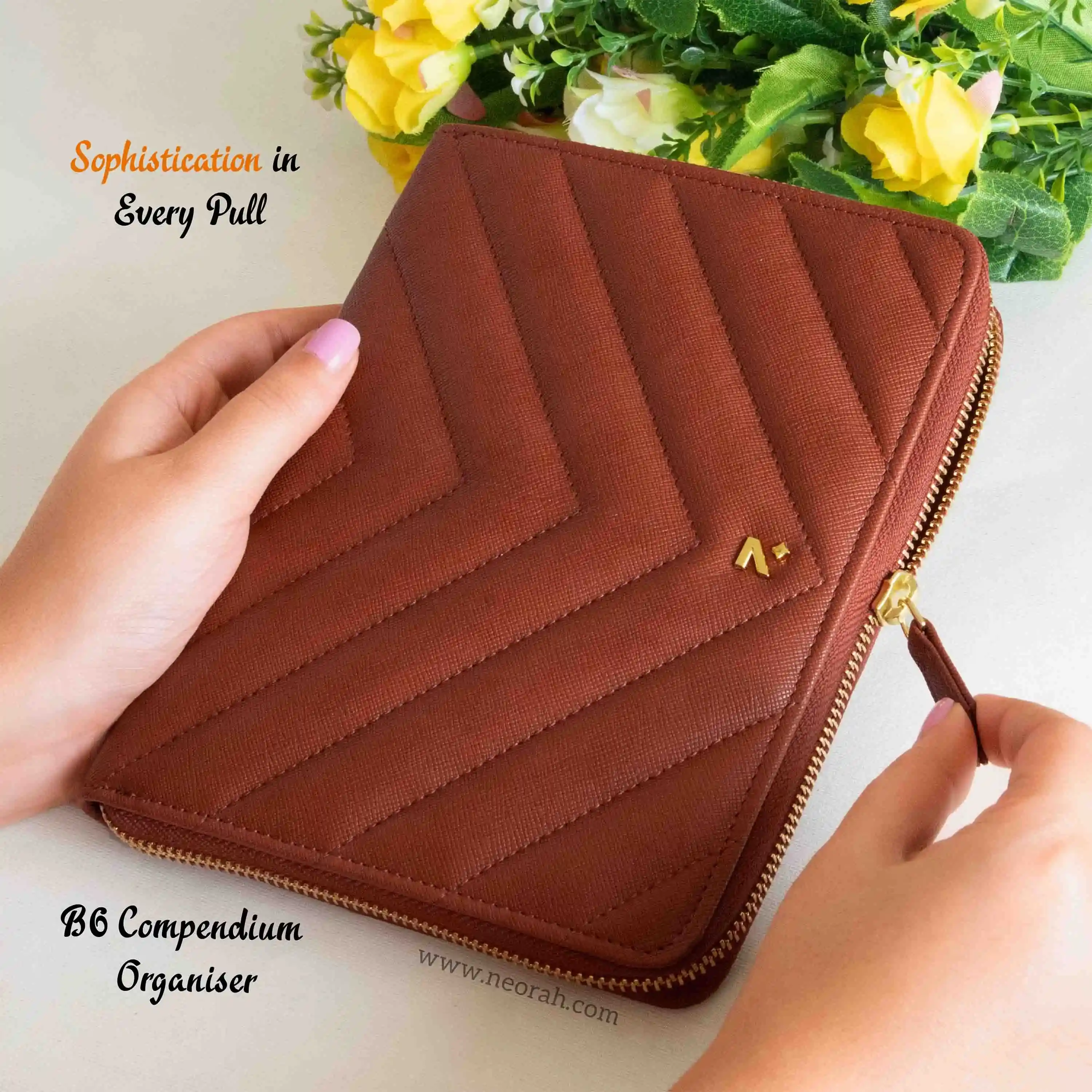 B6 - REFILLABLE QUILTED ORGANISER SLEEVE - ZIP - Image 35