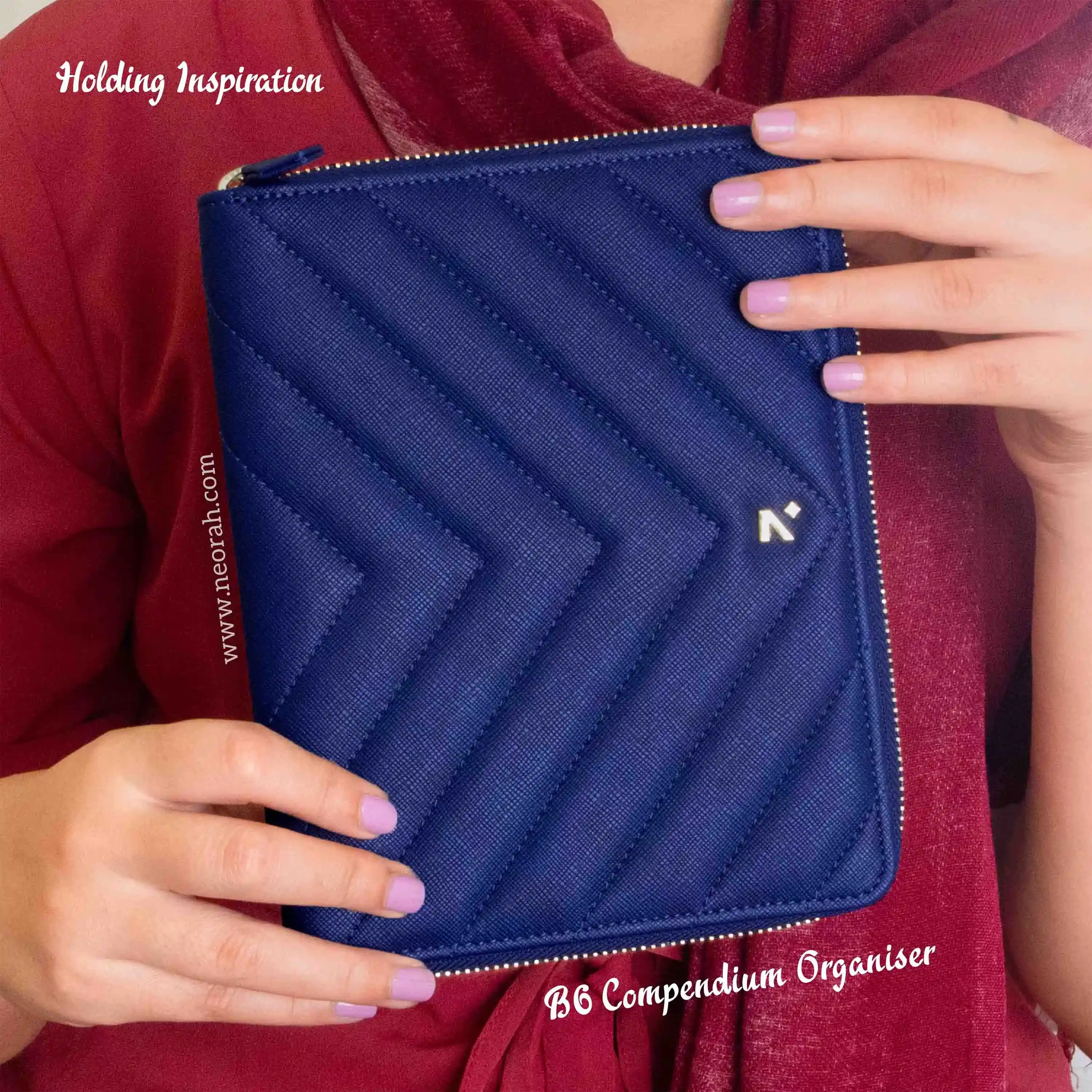 B6 - REFILLABLE QUILTED ORGANISER SLEEVE - ZIP - Image 46