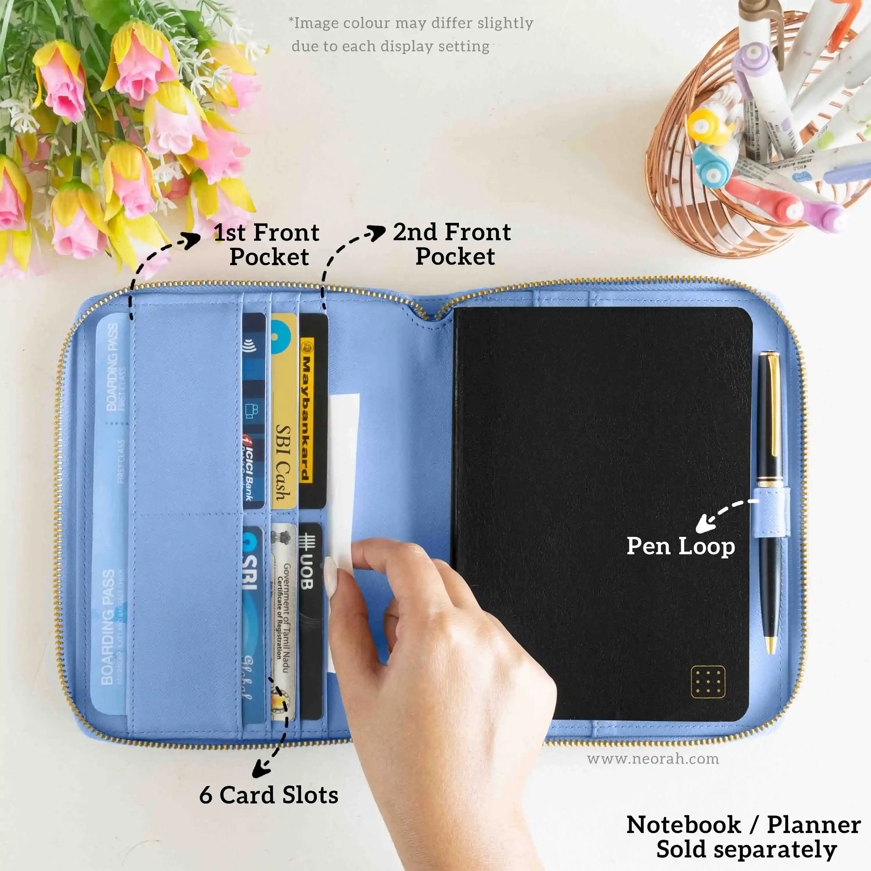B6 - REFILLABLE QUILTED ORGANISER SLEEVE - ZIP - Image 61
