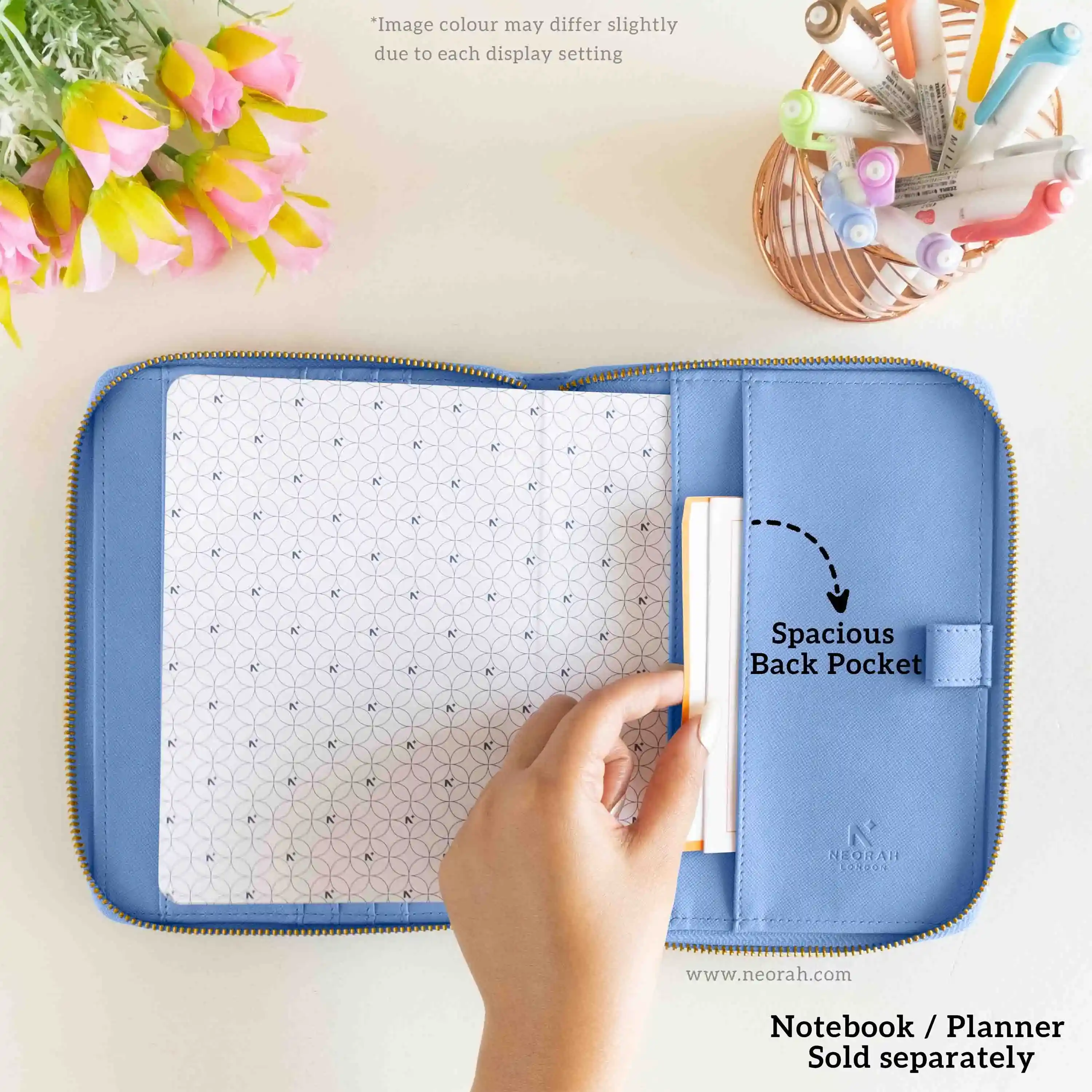 B6 - REFILLABLE QUILTED ORGANISER SLEEVE - ZIP - Image 63