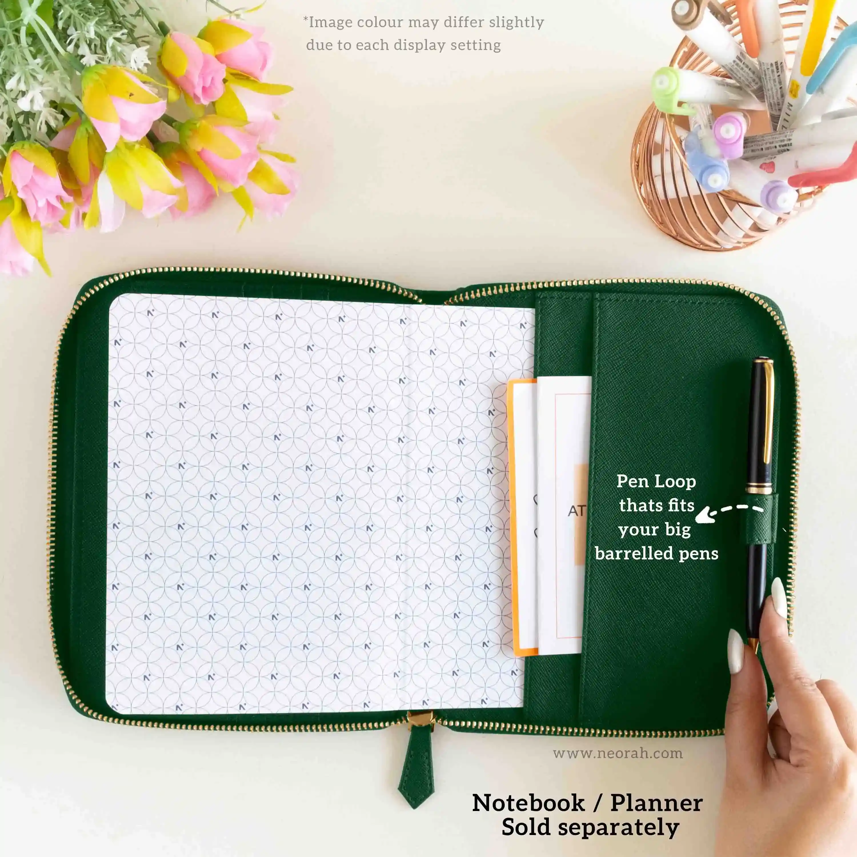 B6 - REFILLABLE QUILTED ORGANISER SLEEVE - ZIP - Image 7