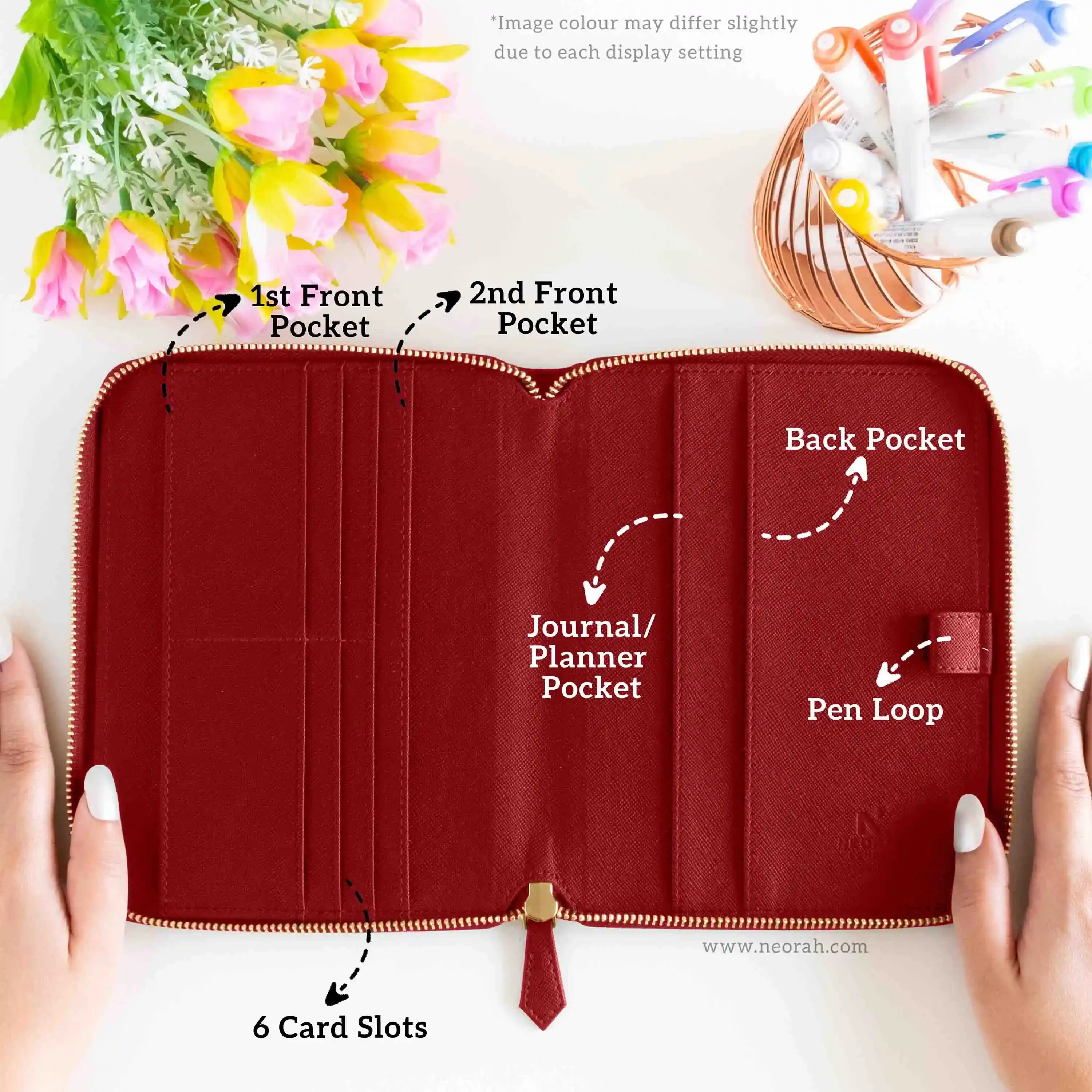 B6 - REFILLABLE QUILTED ORGANISER SLEEVE - ZIP - Image 86