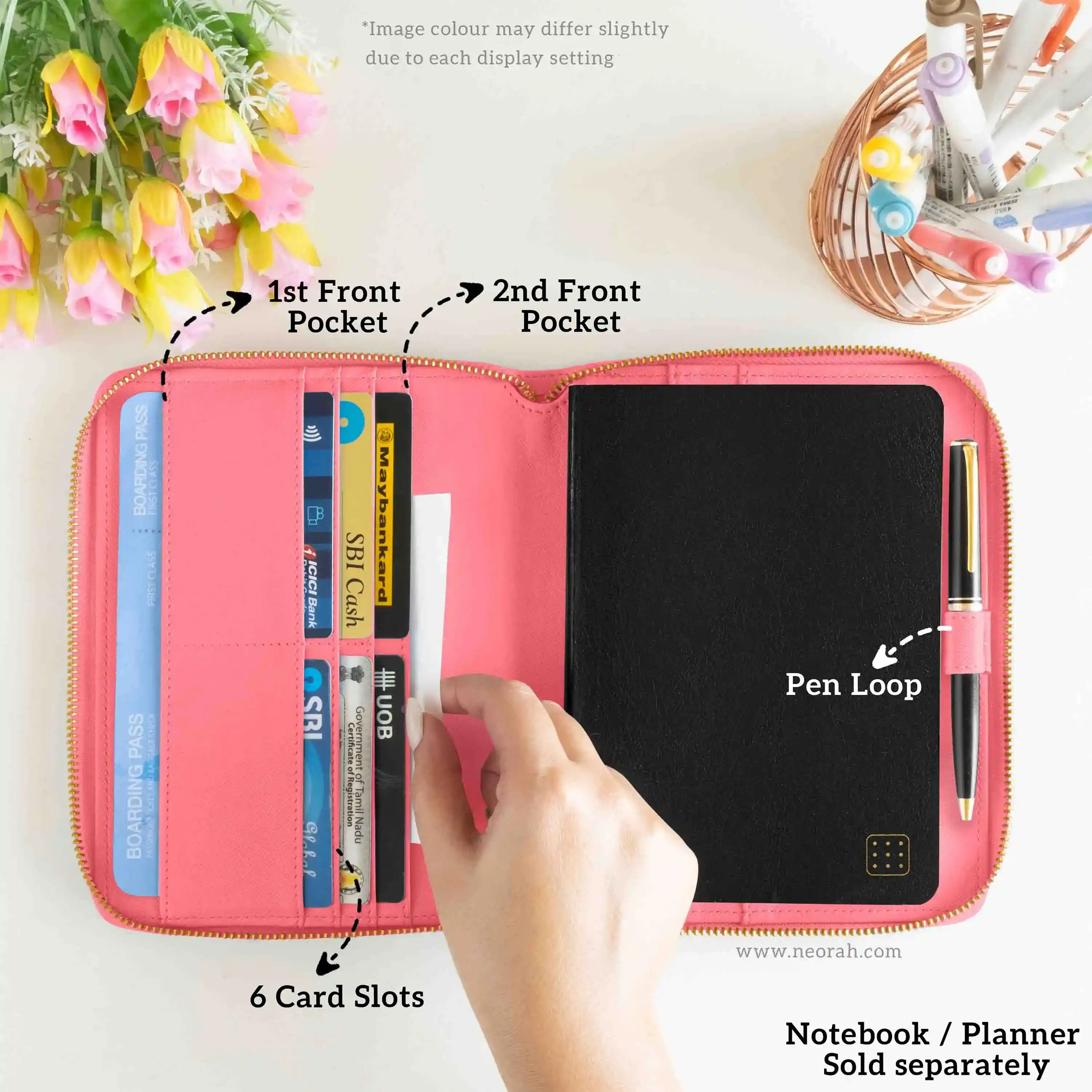 B6 - REFILLABLE QUILTED ORGANISER SLEEVE - ZIP - Image 99