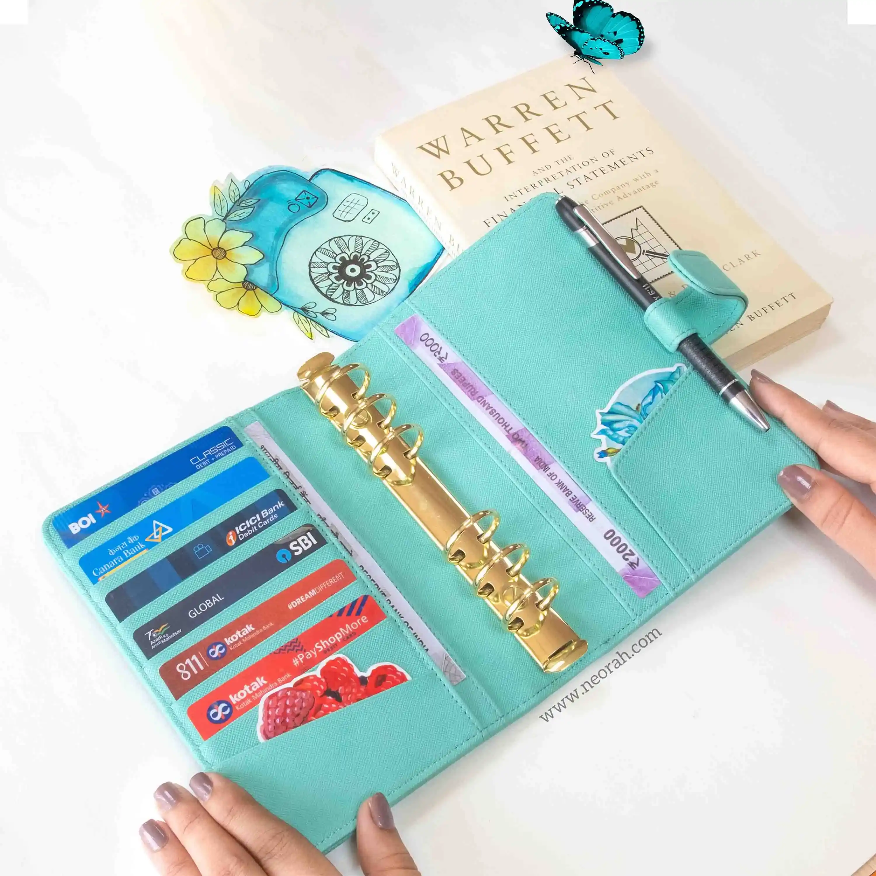 B6 - RING BINDER ORGANISER - SNAP BUTTON - Image 38