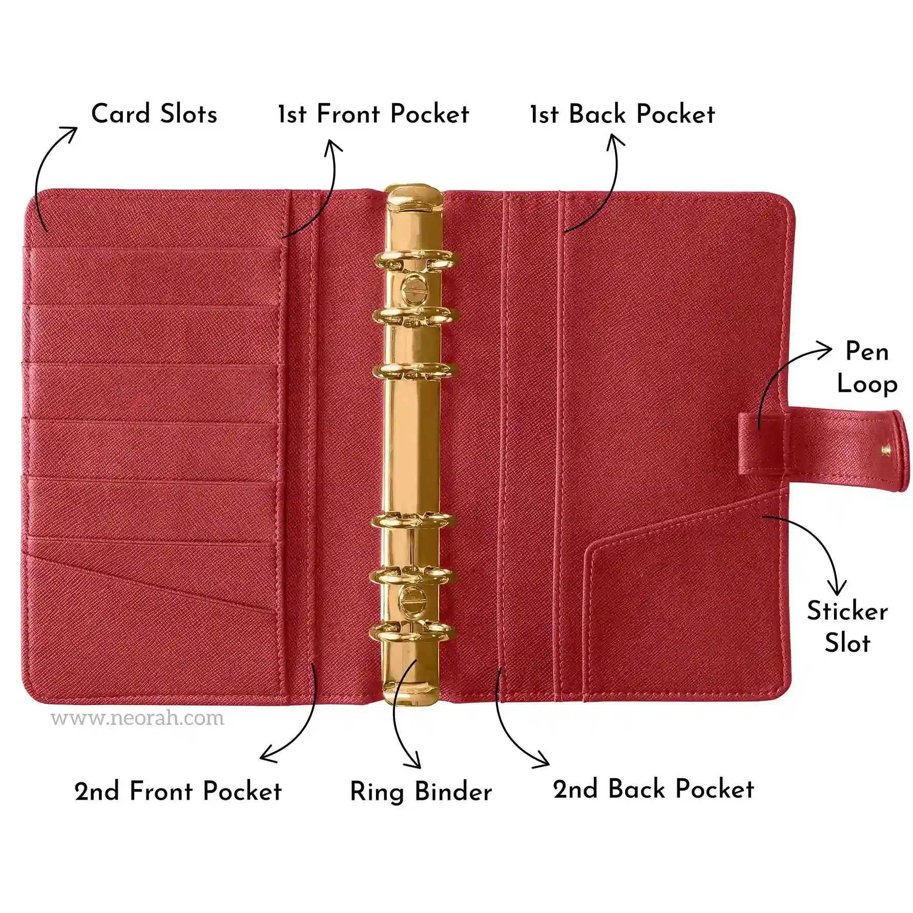 B6 - RING BINDER ORGANISER - SNAP BUTTON - Image 4