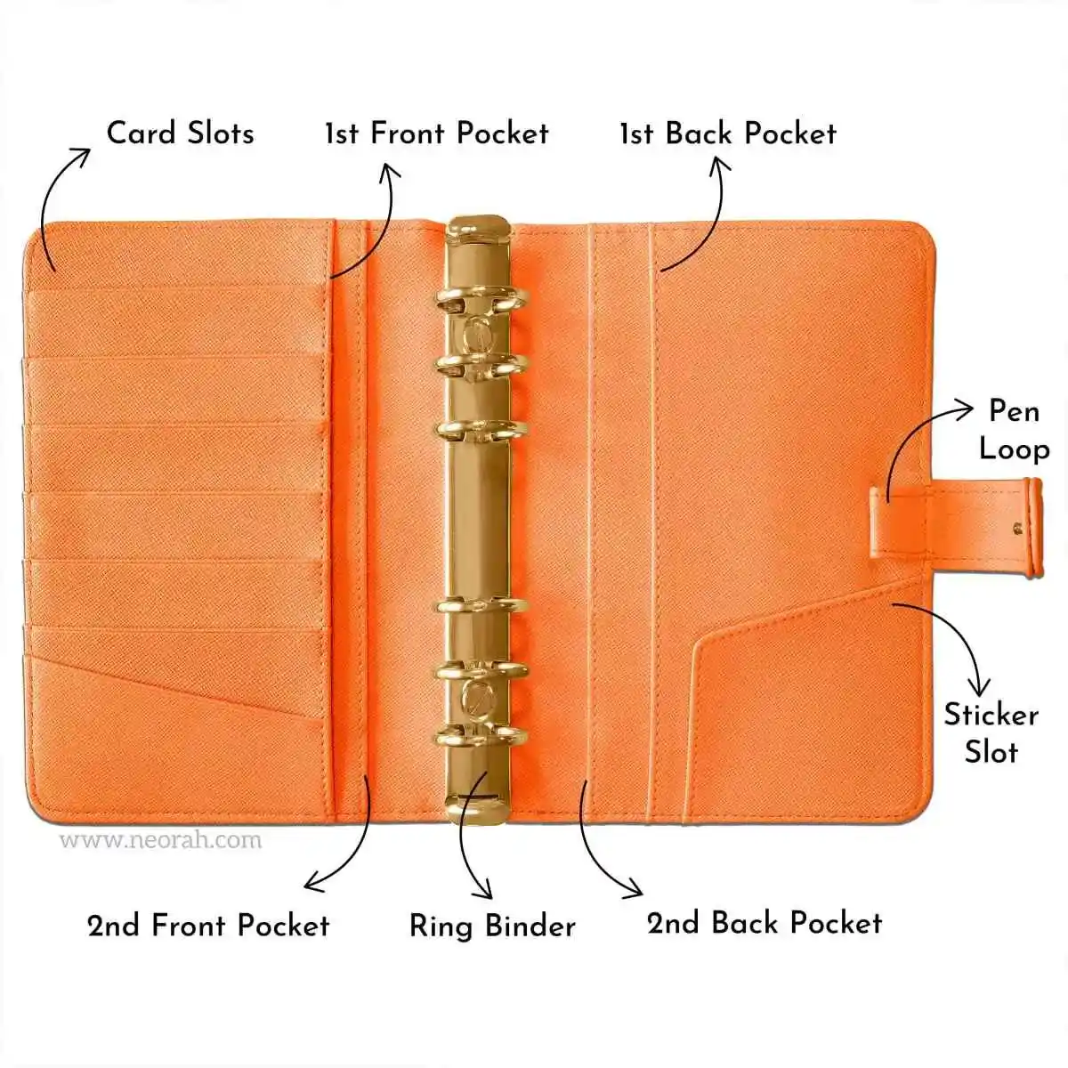 B6 - RING BINDER ORGANISER - SNAP BUTTON - Image 64