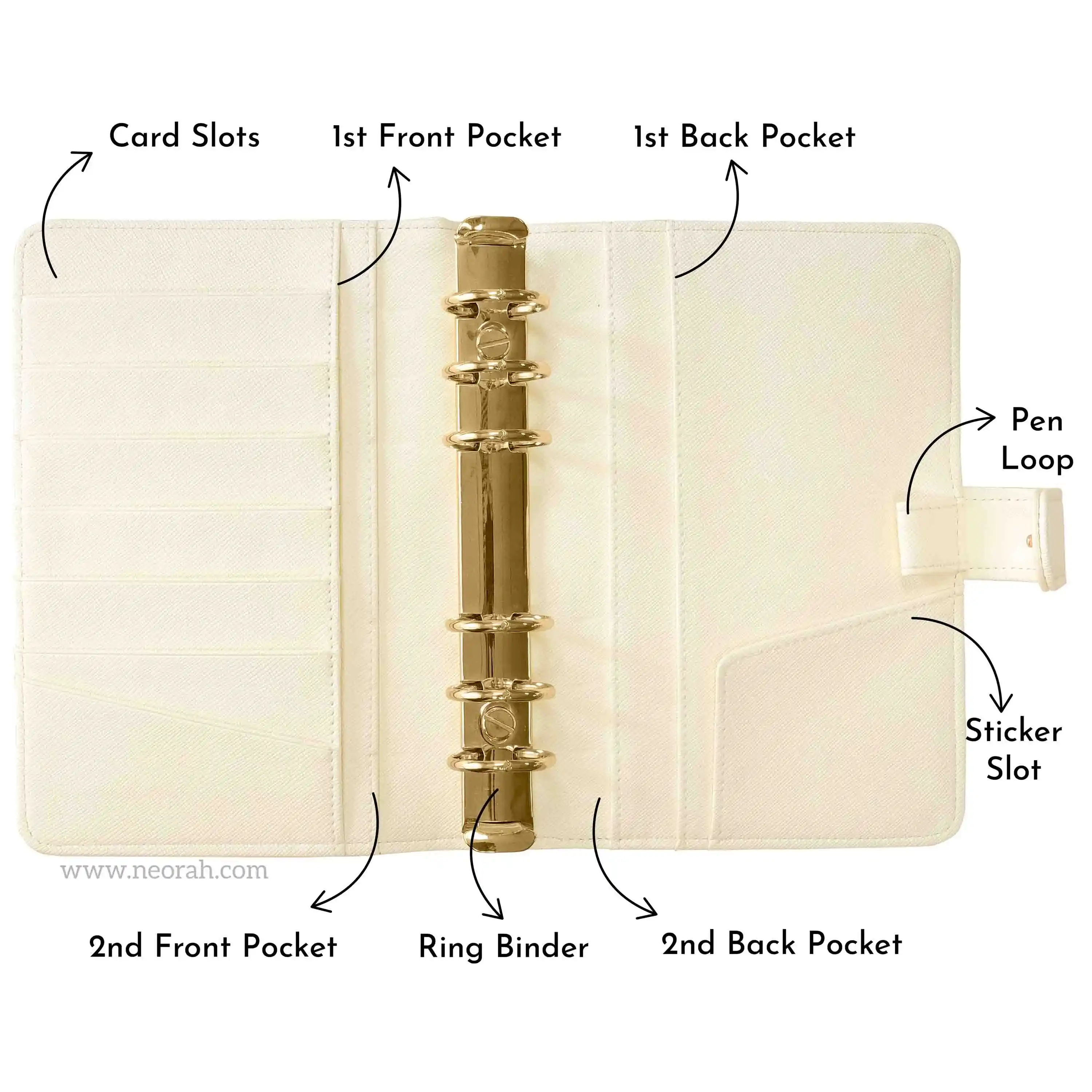 B6 - RING BINDER ORGANISER - SNAP BUTTON - Image 76
