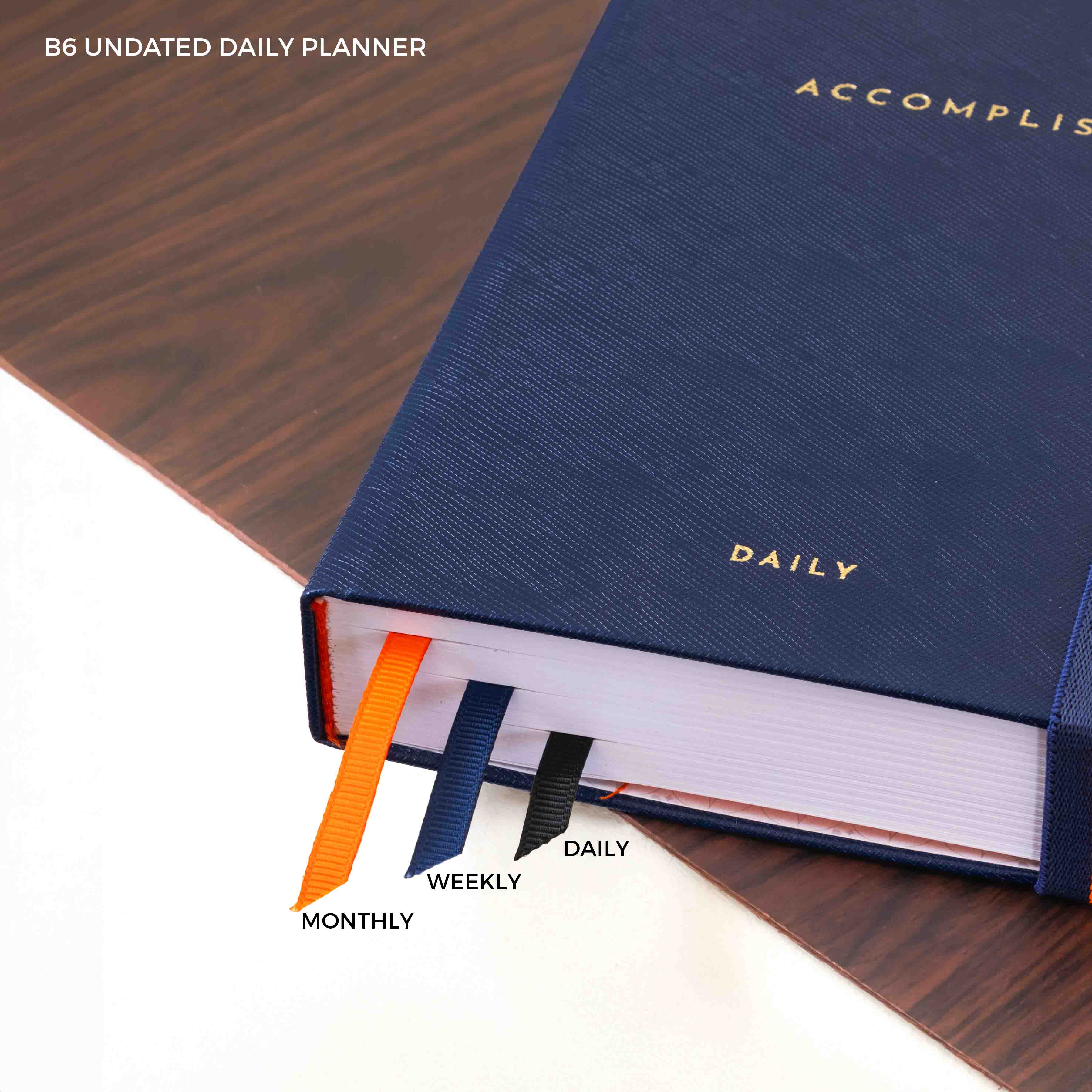 B6 - UNDATED - DAILY PLANNER - HARD COVER - Image 21