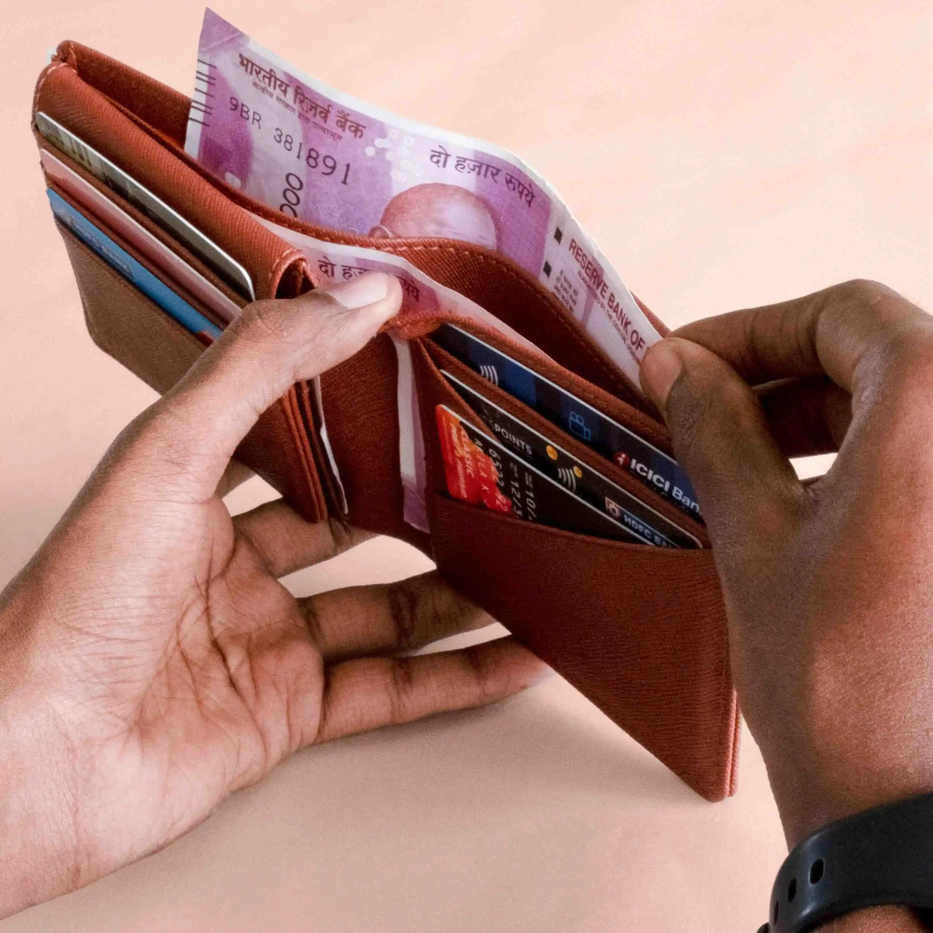 DAPPER PLUS - BIFOLD WALLET FOR MEN WITH FLAP + KEYCHAIN - Image 5