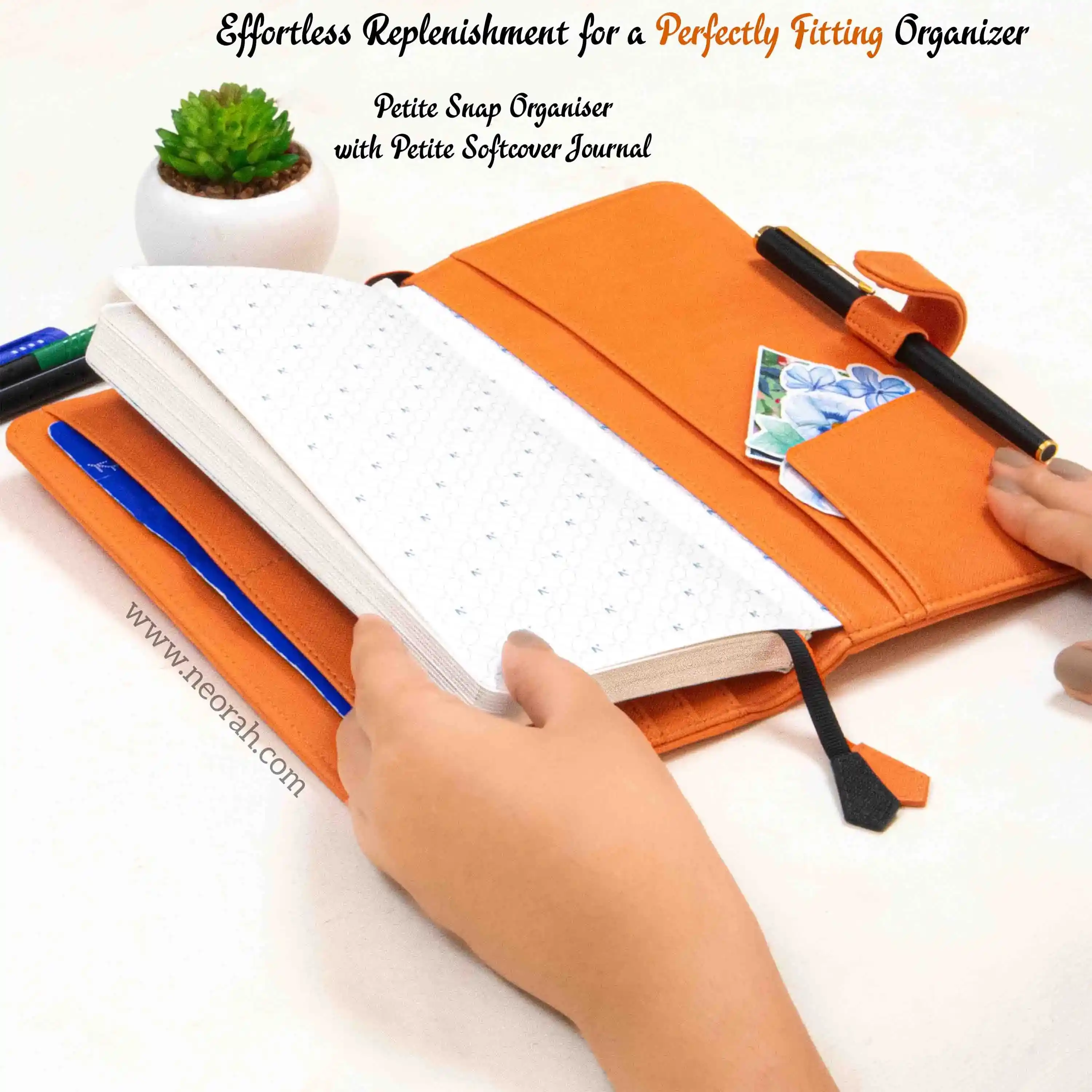 PETITE - REFILLABLE ORGANISER SLEEVE - SNAP BUTTON - Image 141